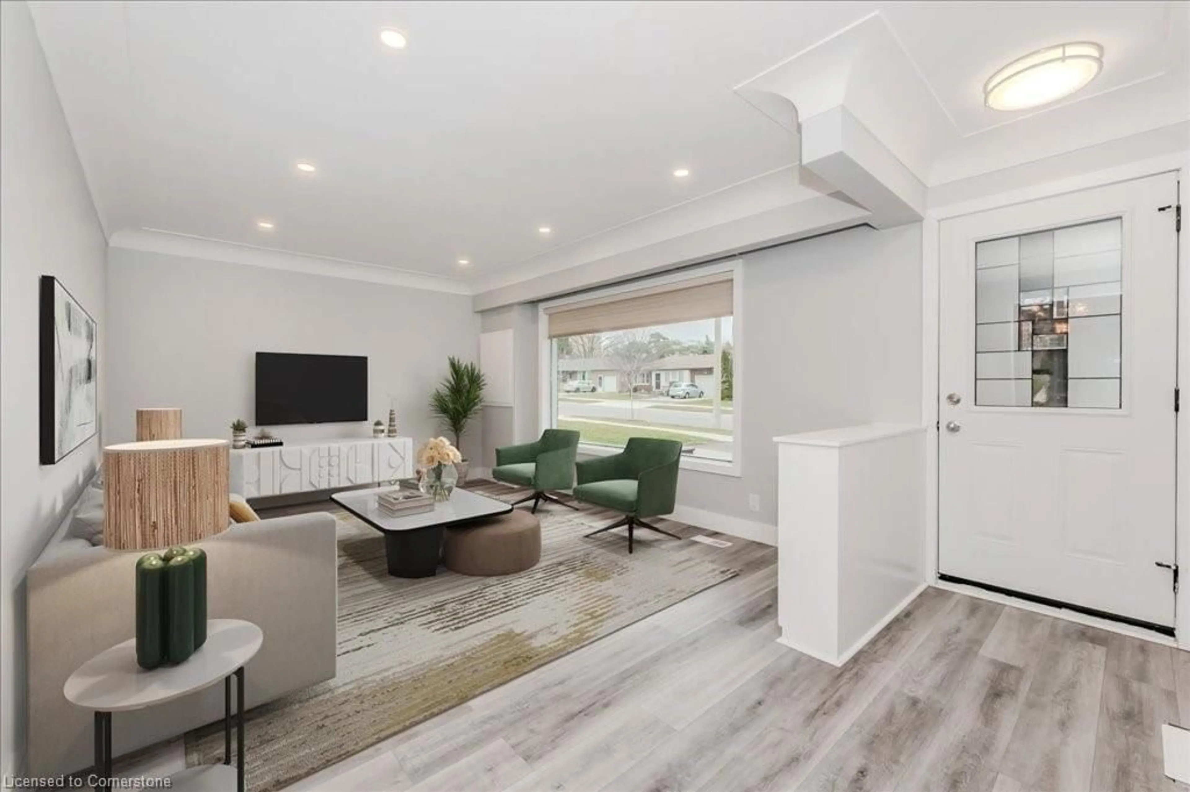 Living room with furniture, unknown for 66 Traynor Ave, Kitchener Ontario N2C 1V9