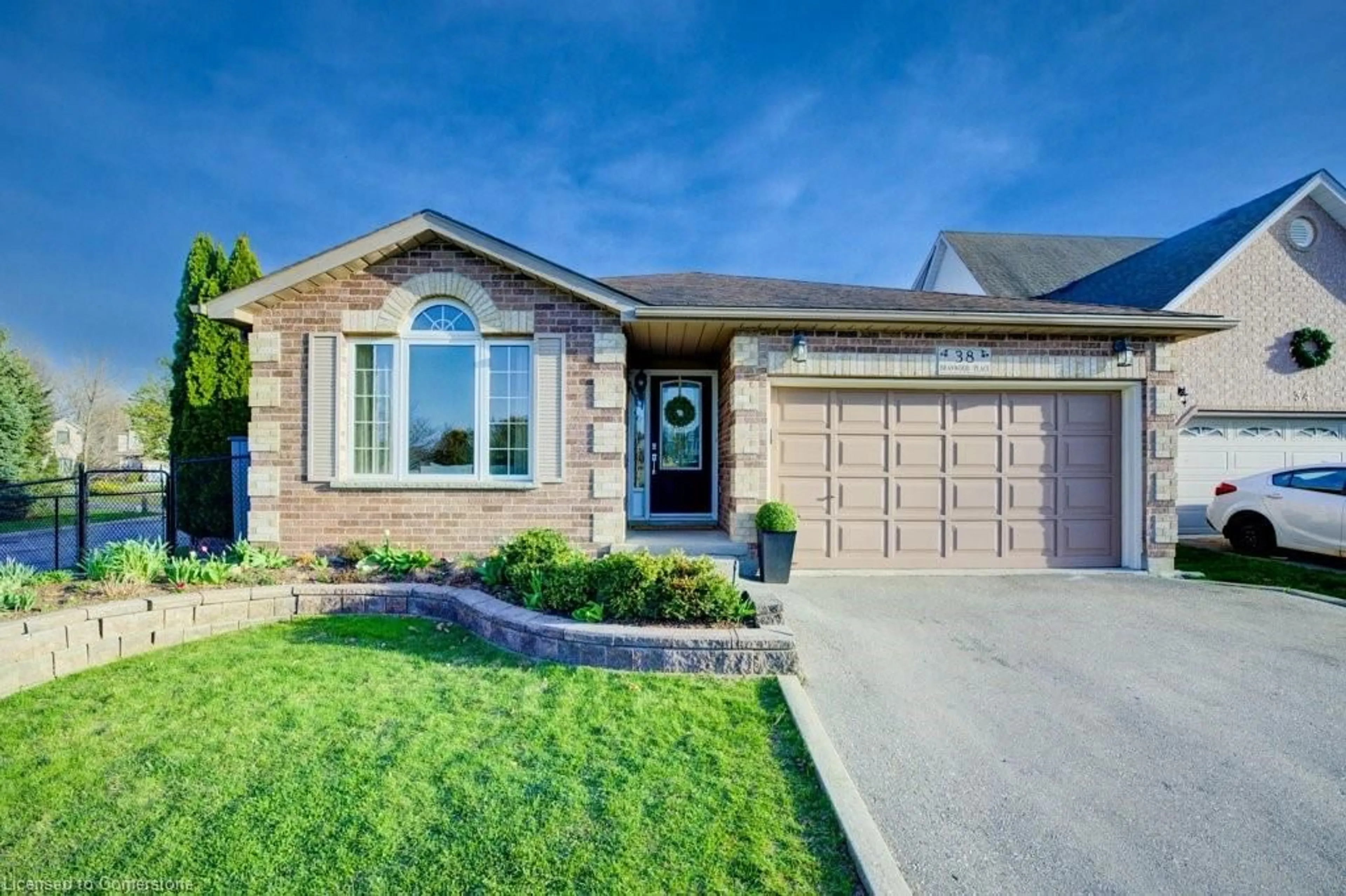 Home with brick exterior material, street for 38 Branwood Pl, Kitchener Ontario N2A 4C3