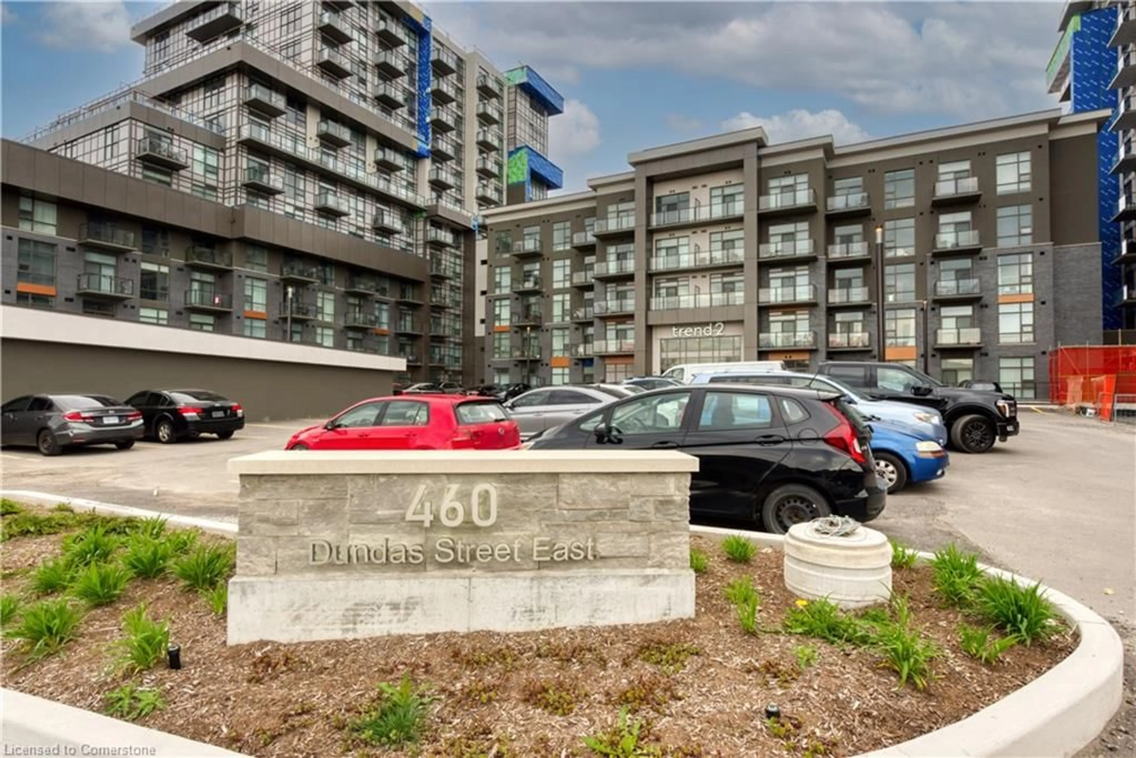 A pic from outside/outdoor area/front of a property/back of a property/a pic from drone, street for 460 Dundas St #331, Waterdown Ontario L9B 2A5