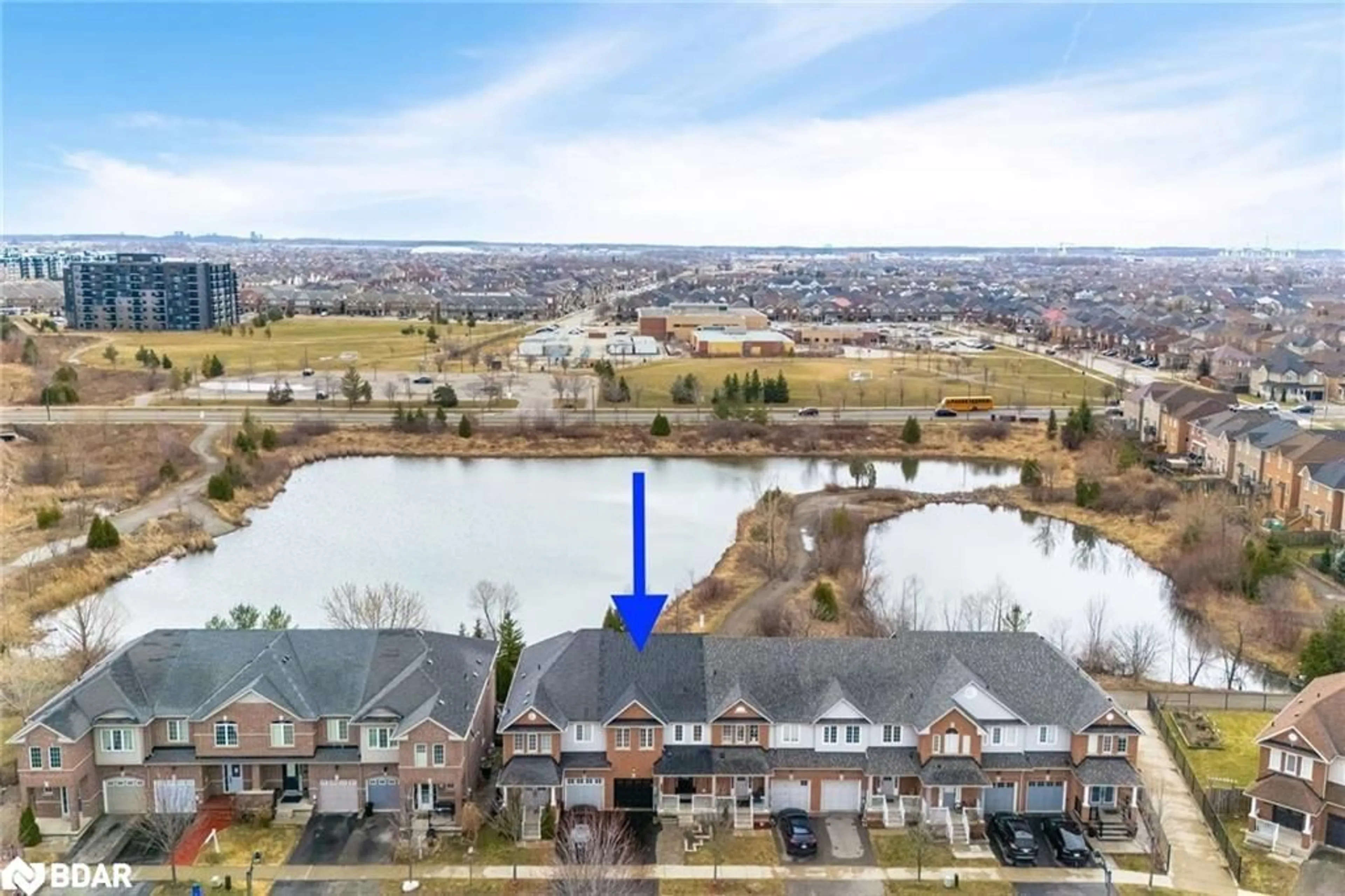 A pic from outside/outdoor area/front of a property/back of a property/a pic from drone, water/lake/river/ocean view for 363 Hobbs Cres, Milton Ontario L9T 0J2