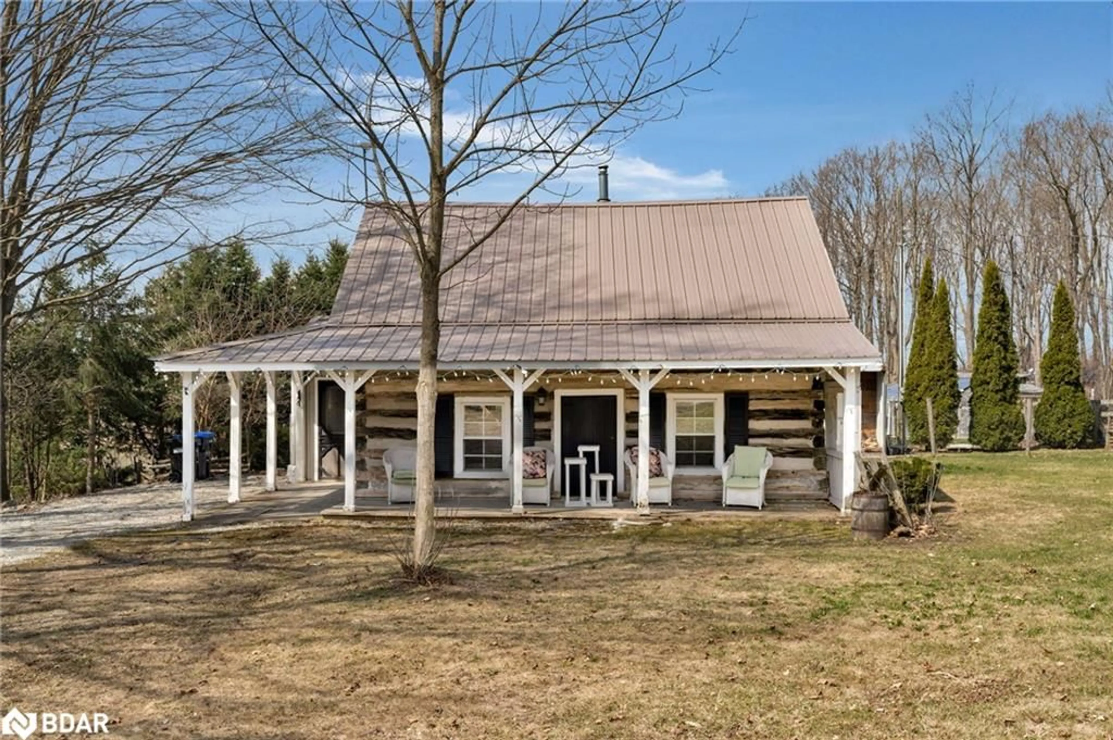 Home with vinyl exterior material, building for 1424 Klondike Pk Rd, Stayner Ontario L0M 1S0