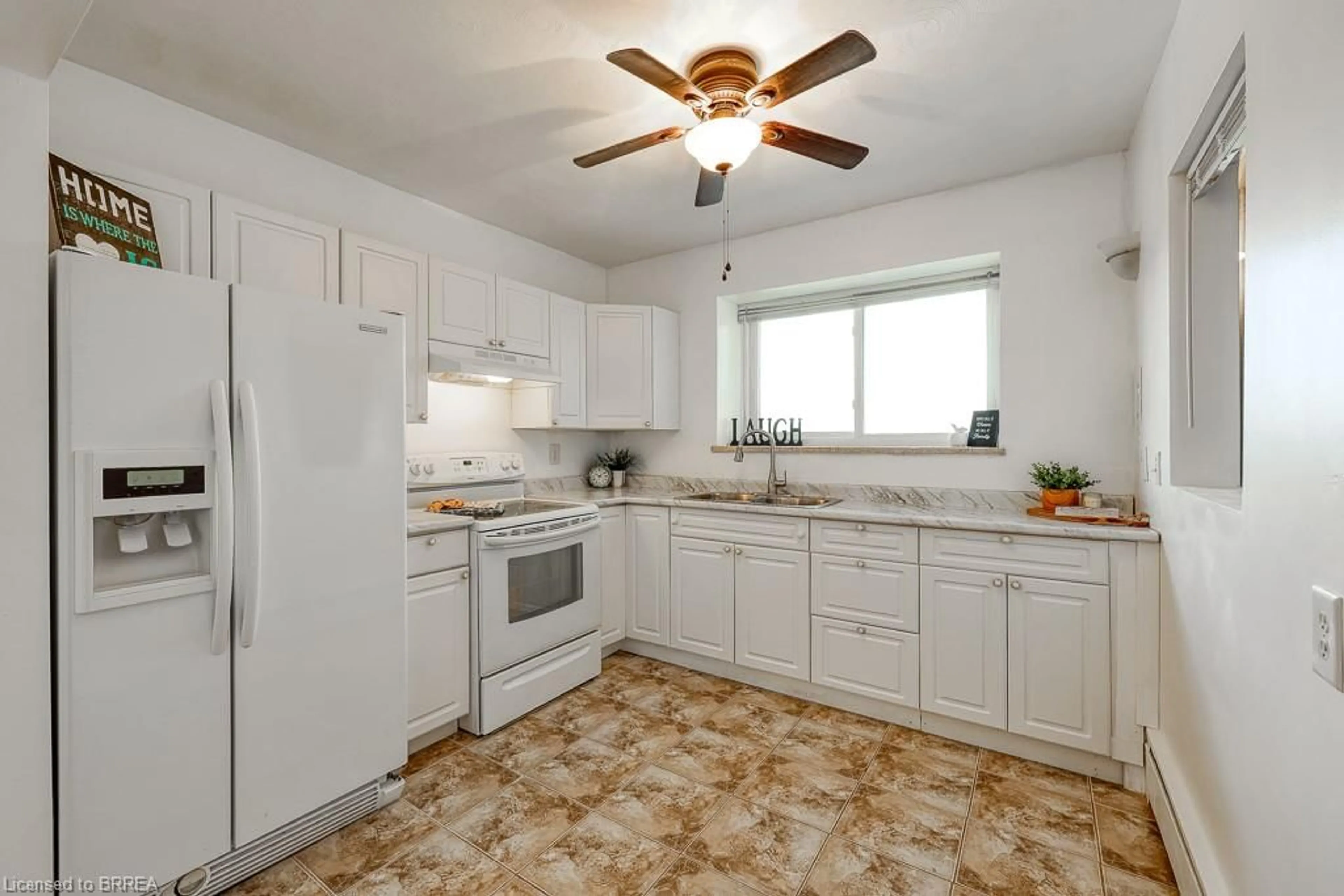 Standard kitchen, ceramic/tile floor for 87 St George St #202, Brantford Ontario N3R 1V5