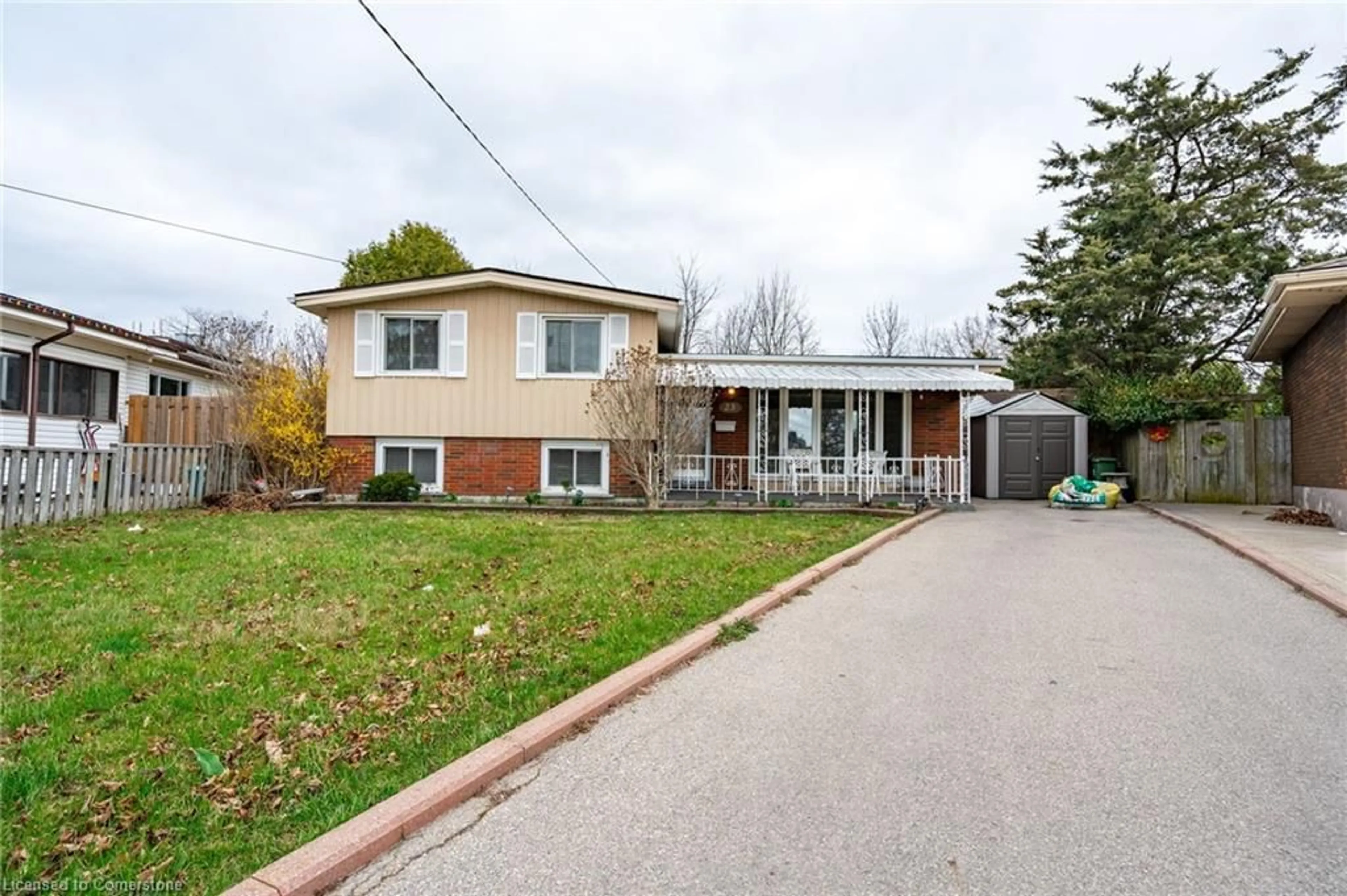 Home with brick exterior material, street for 23 Coral Dr, Hamilton Ontario L8V 2N4