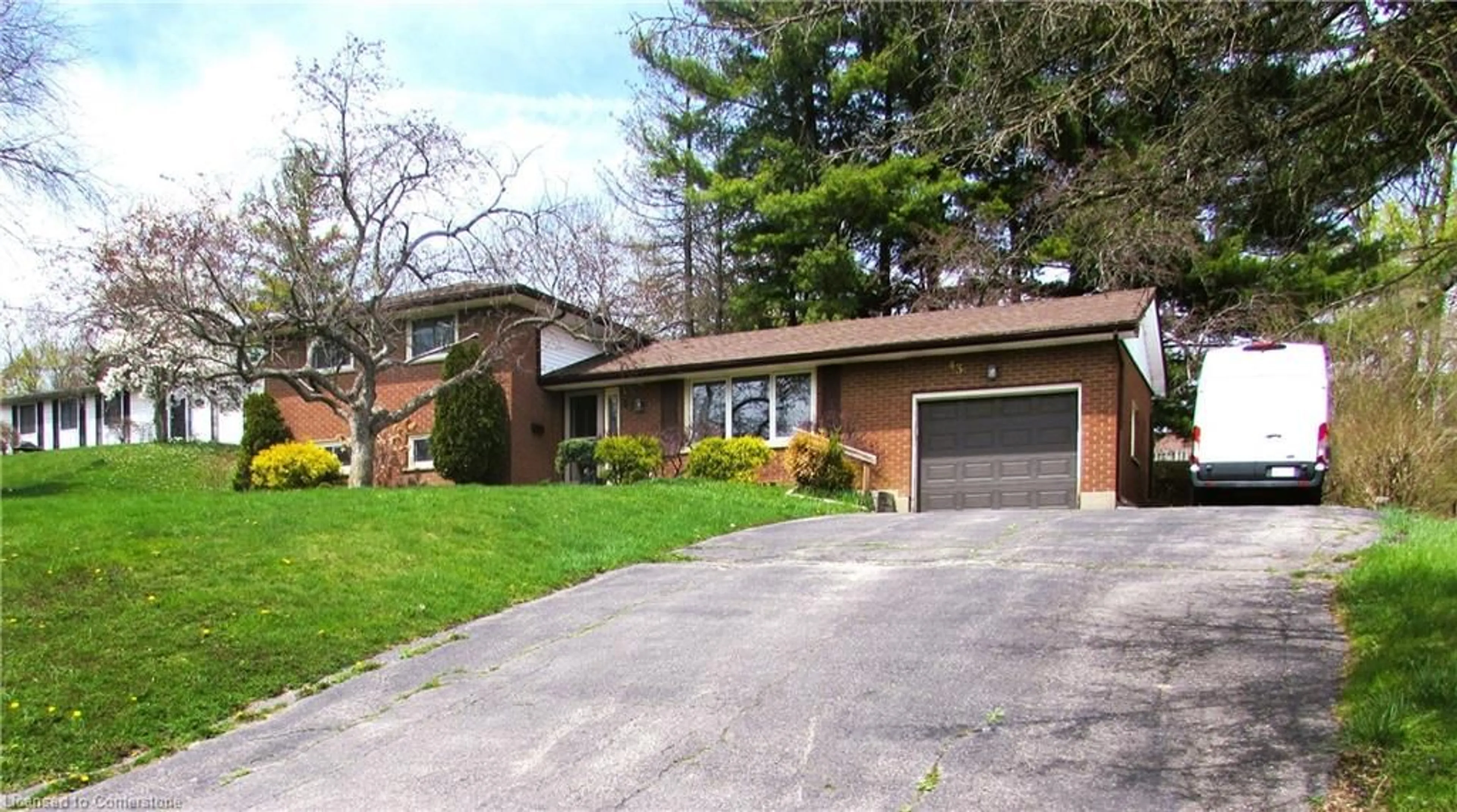 Home with brick exterior material, street for 43 Cherry St, Simcoe Ontario N3Y 1B3