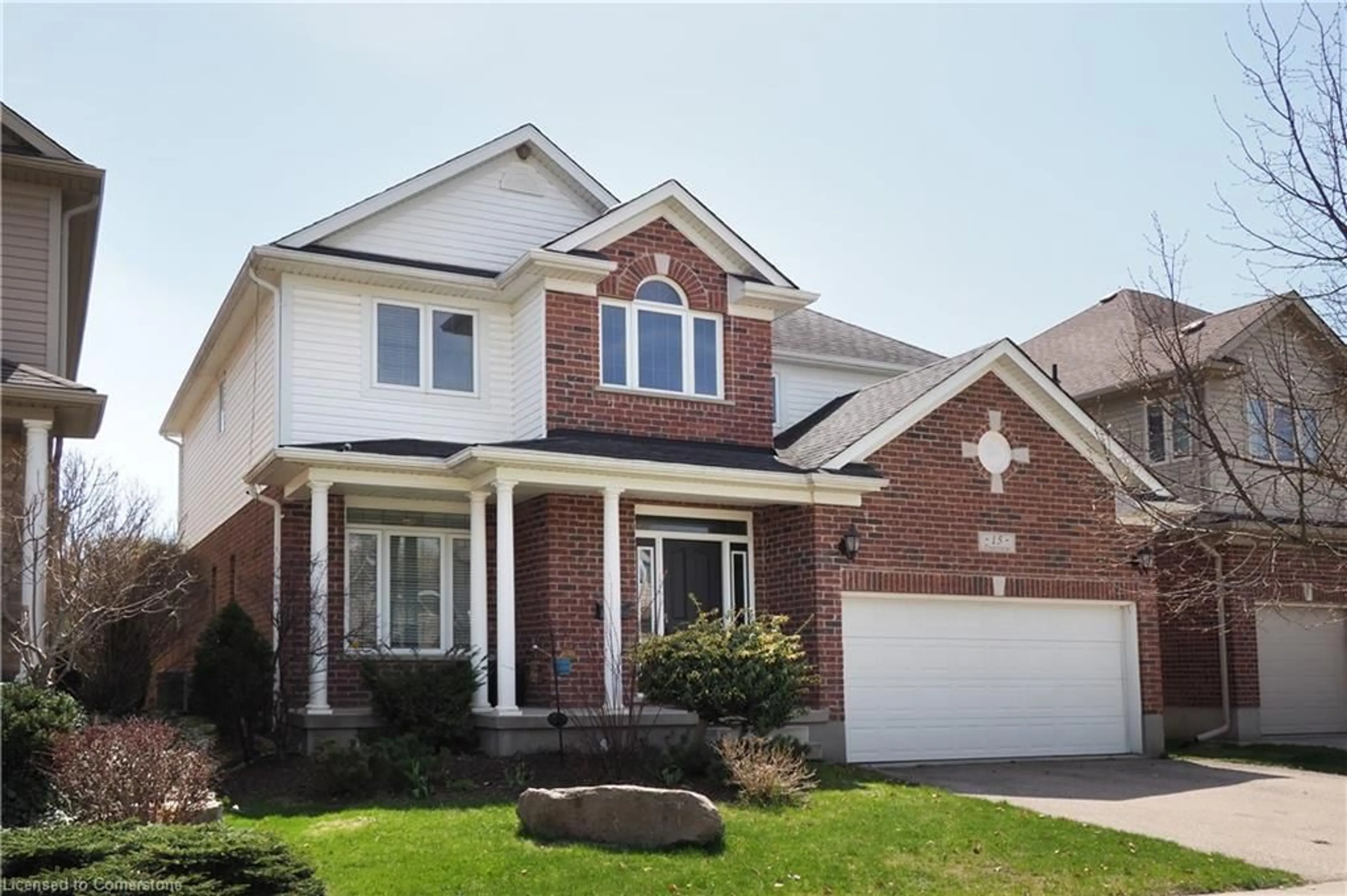 Home with brick exterior material, street for 15 Treeview Dr, St. Jacobs Ontario N0B 2N0