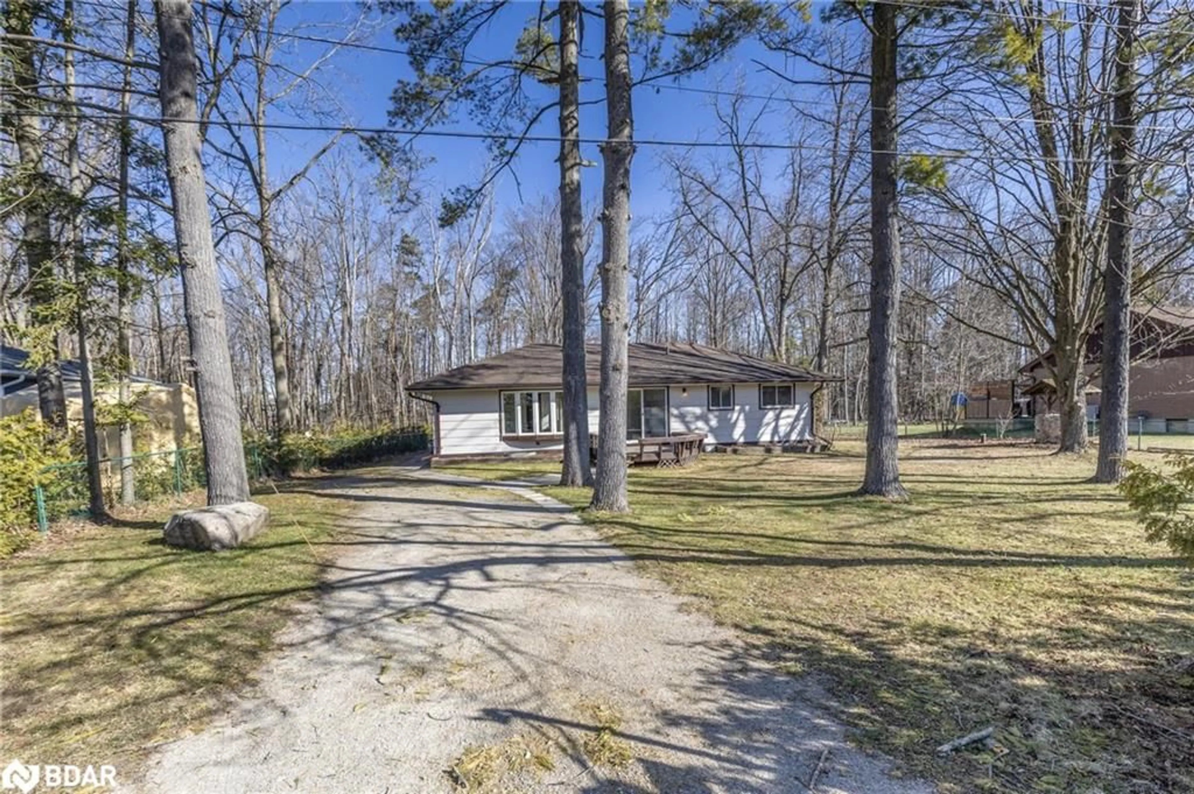 A pic from outside/outdoor area/front of a property/back of a property/a pic from drone, forest/trees view for 260 Edith Dr, Innisfil Ontario L9S 2L7