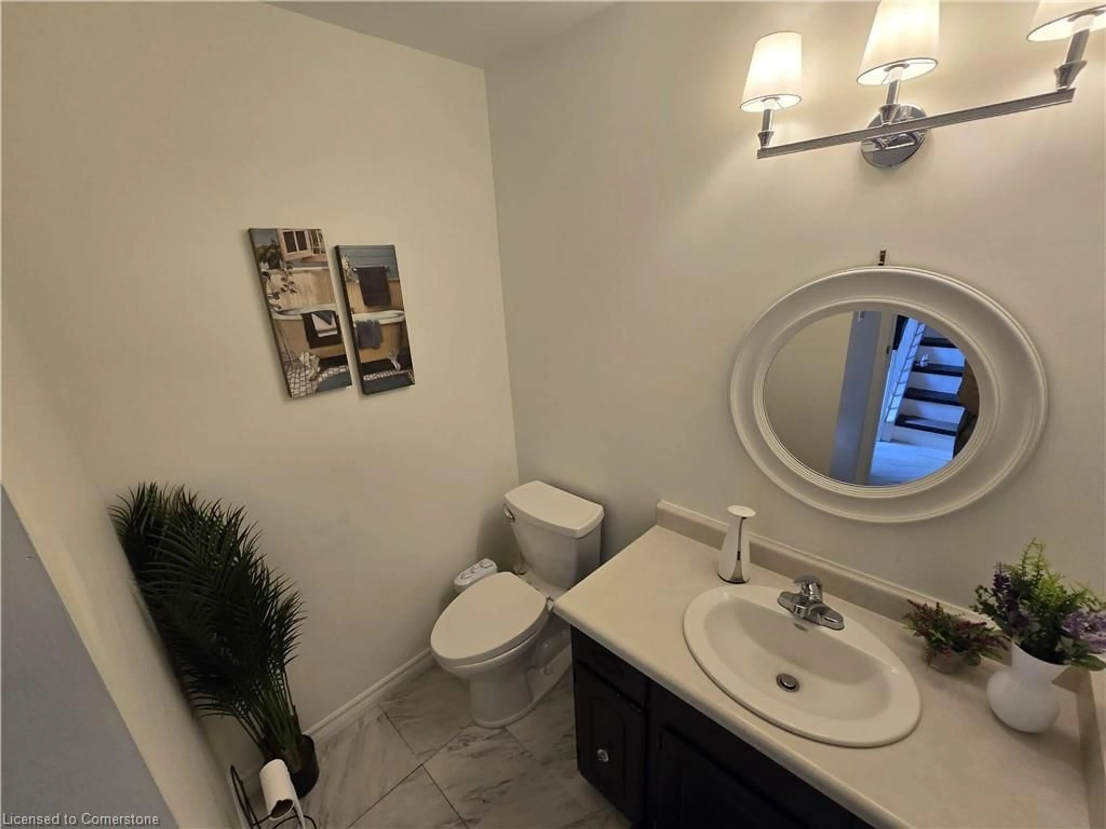 Standard bathroom, ceramic/tile floor for 6 Olympic Cres, London Ontario N6G 3P6