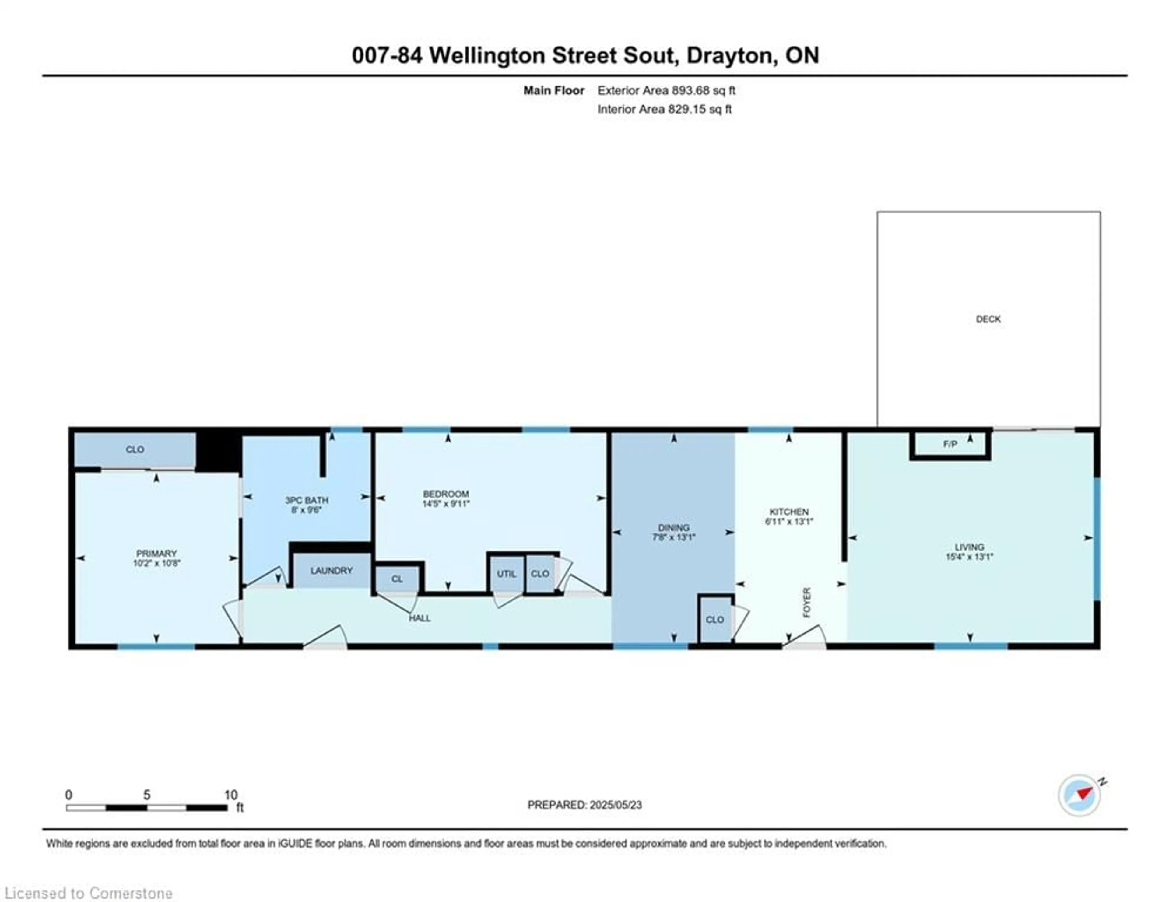 Floor plan for 84 Wellington St #7, Drayton Ontario N0G 1P0