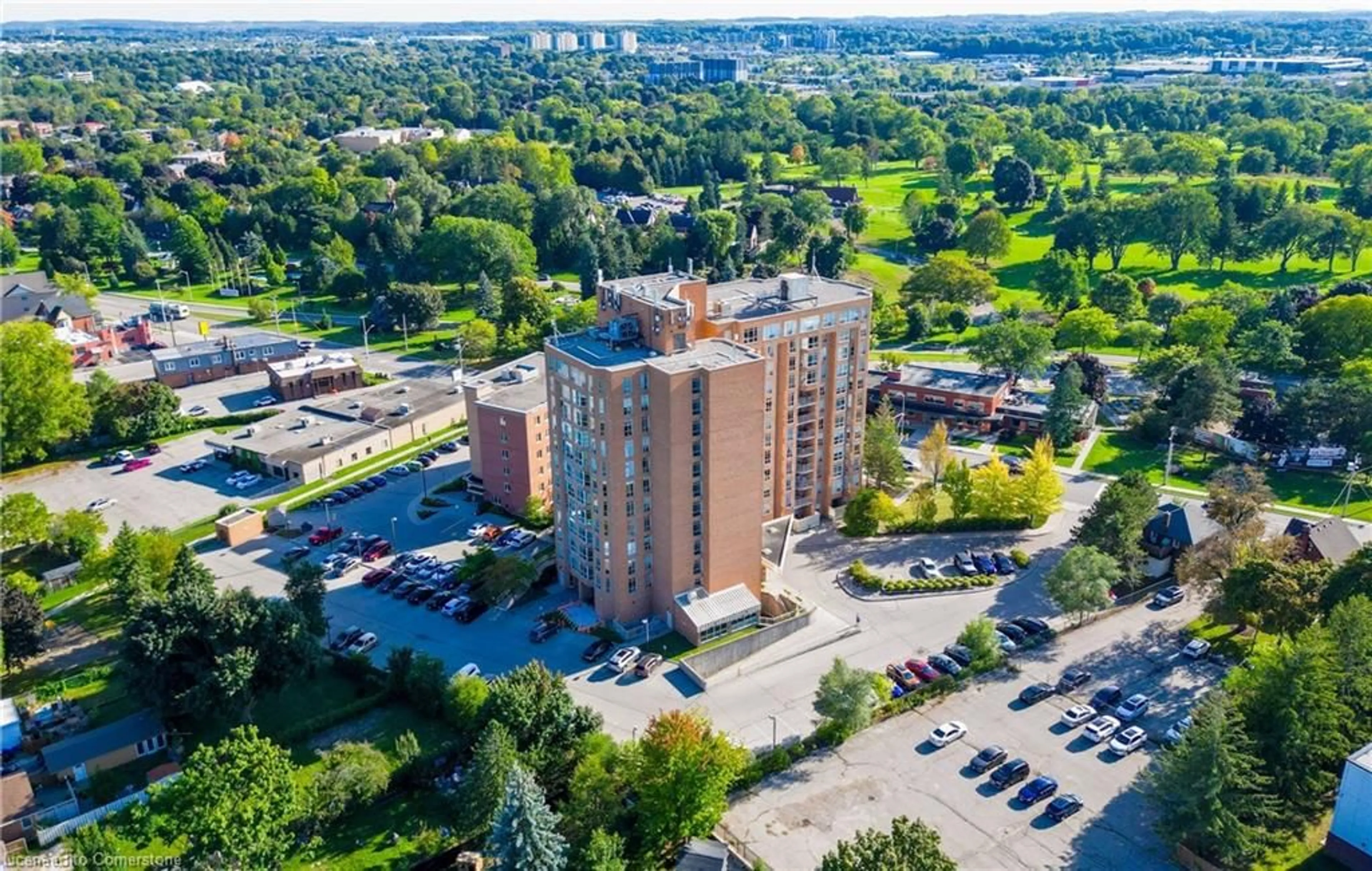 A pic from outside/outdoor area/front of a property/back of a property/a pic from drone, building for 1414 King St #1103, Kitchener Ontario N2G 4T8