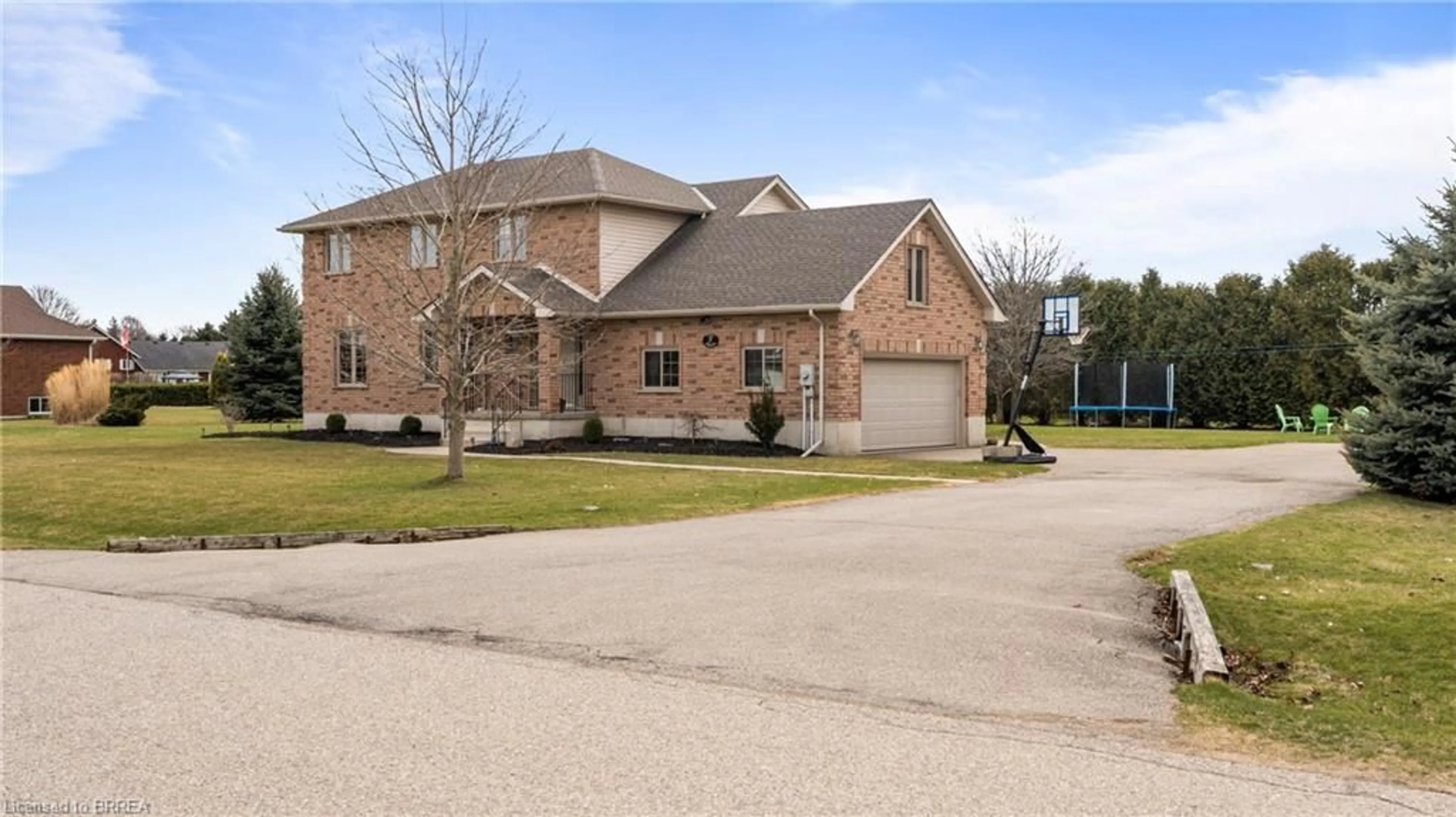 Home with brick exterior material, street for 5 Cedar Lane, Burford Ontario N0E 1A0