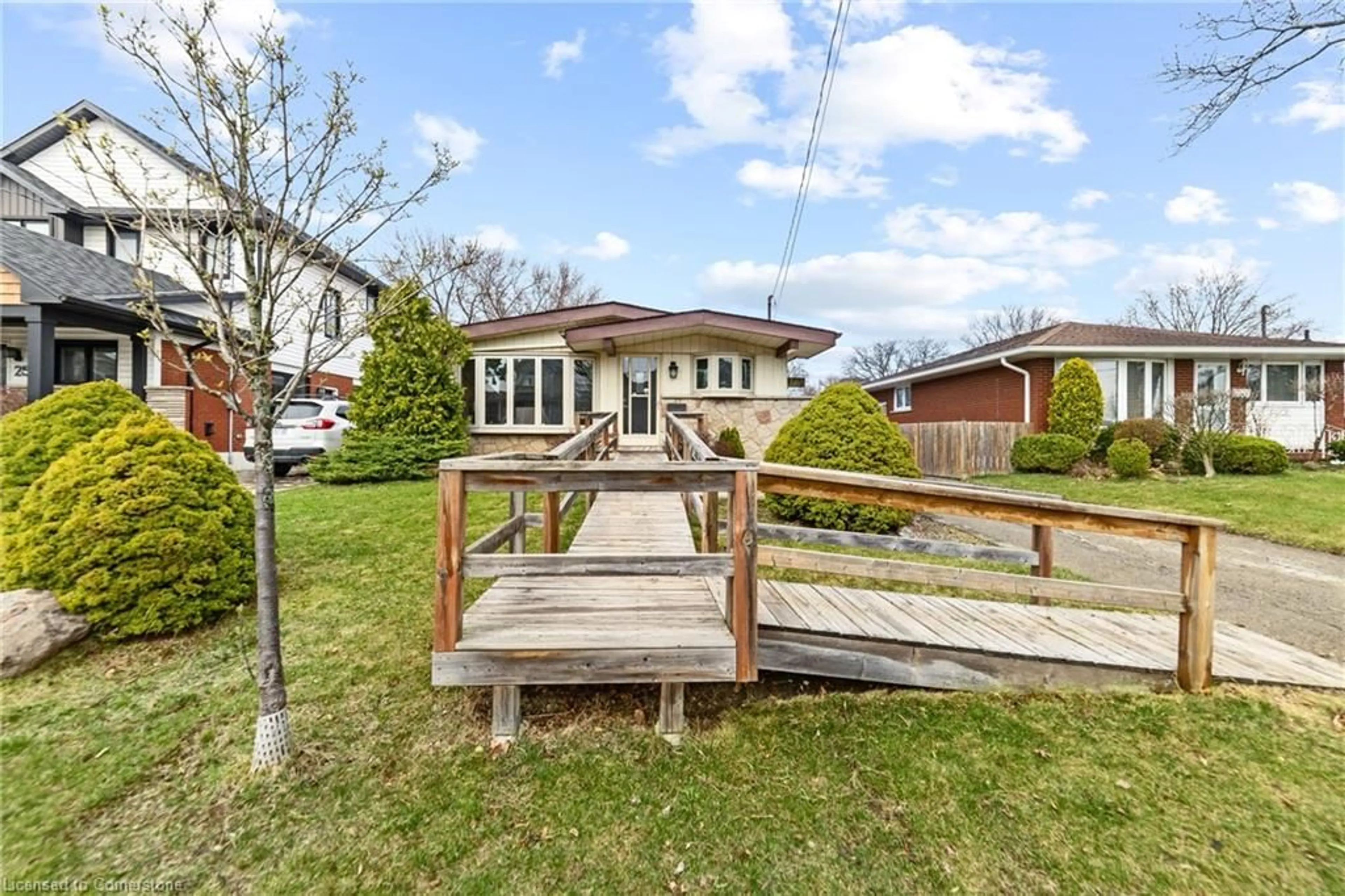A pic from outside/outdoor area/front of a property/back of a property/a pic from drone, street for 261 Thorner Dr, Hamilton Ontario L8V 2M6