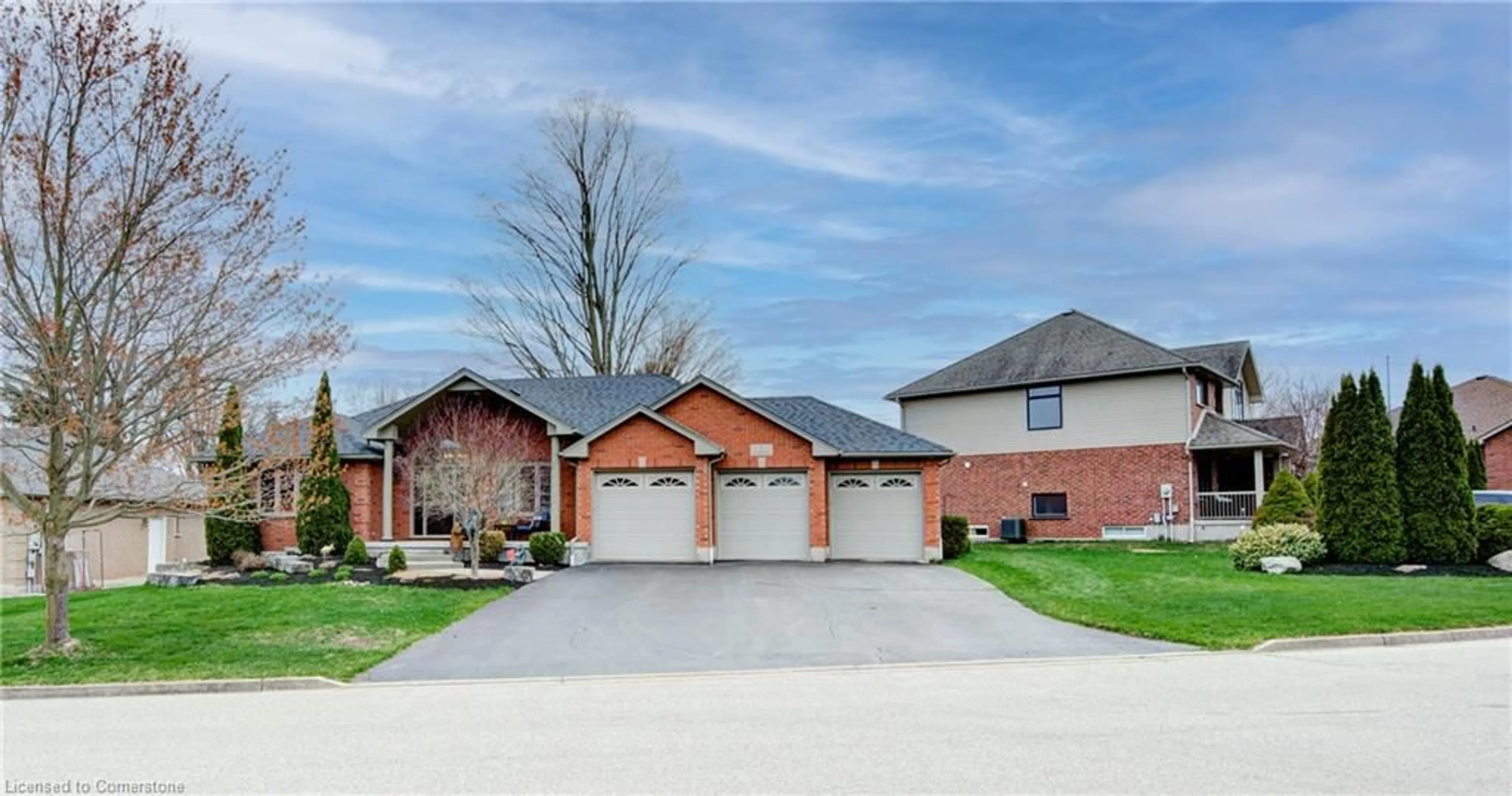 Home with brick exterior material, street for 7 Burnside Dr, Ayr Ontario N0B 1E0