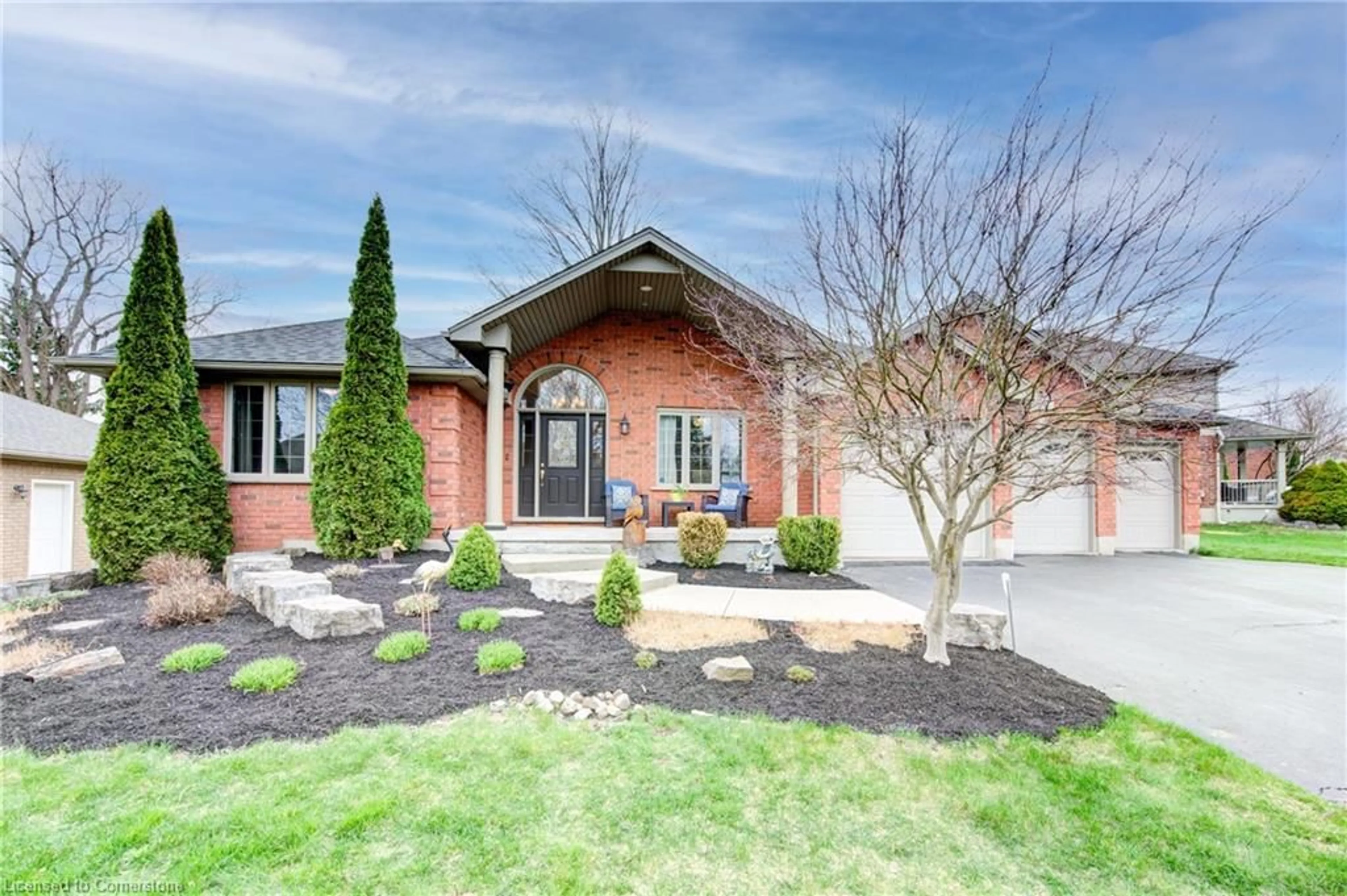 Home with brick exterior material, street for 7 Burnside Dr, Ayr Ontario N0B 1E0