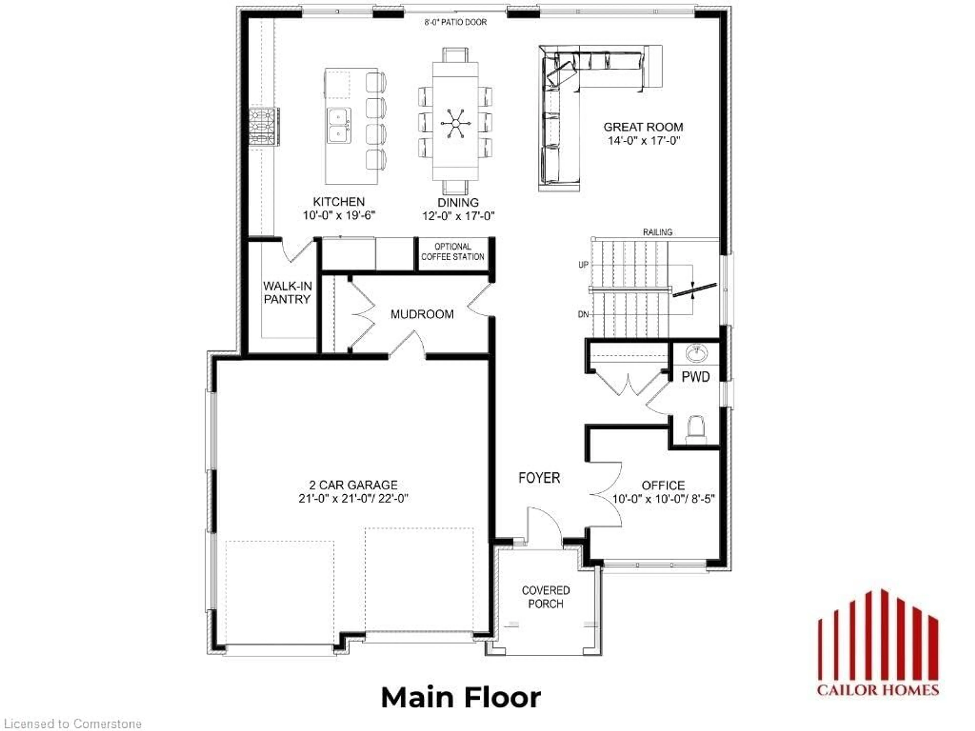 Floor plan for 39 Coulter St, Milverton Ontario N0K 1M0