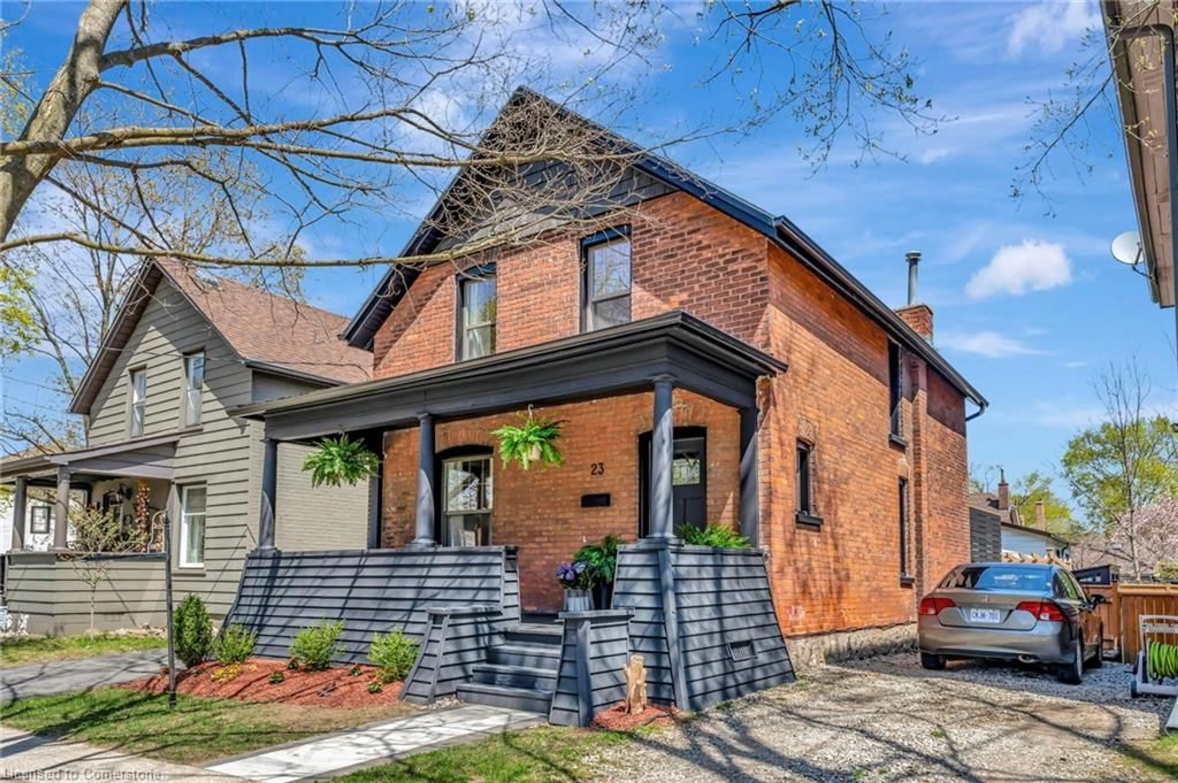 Home with brick exterior material, street for 23 Banfield St, Paris Ontario N3L 2Y5