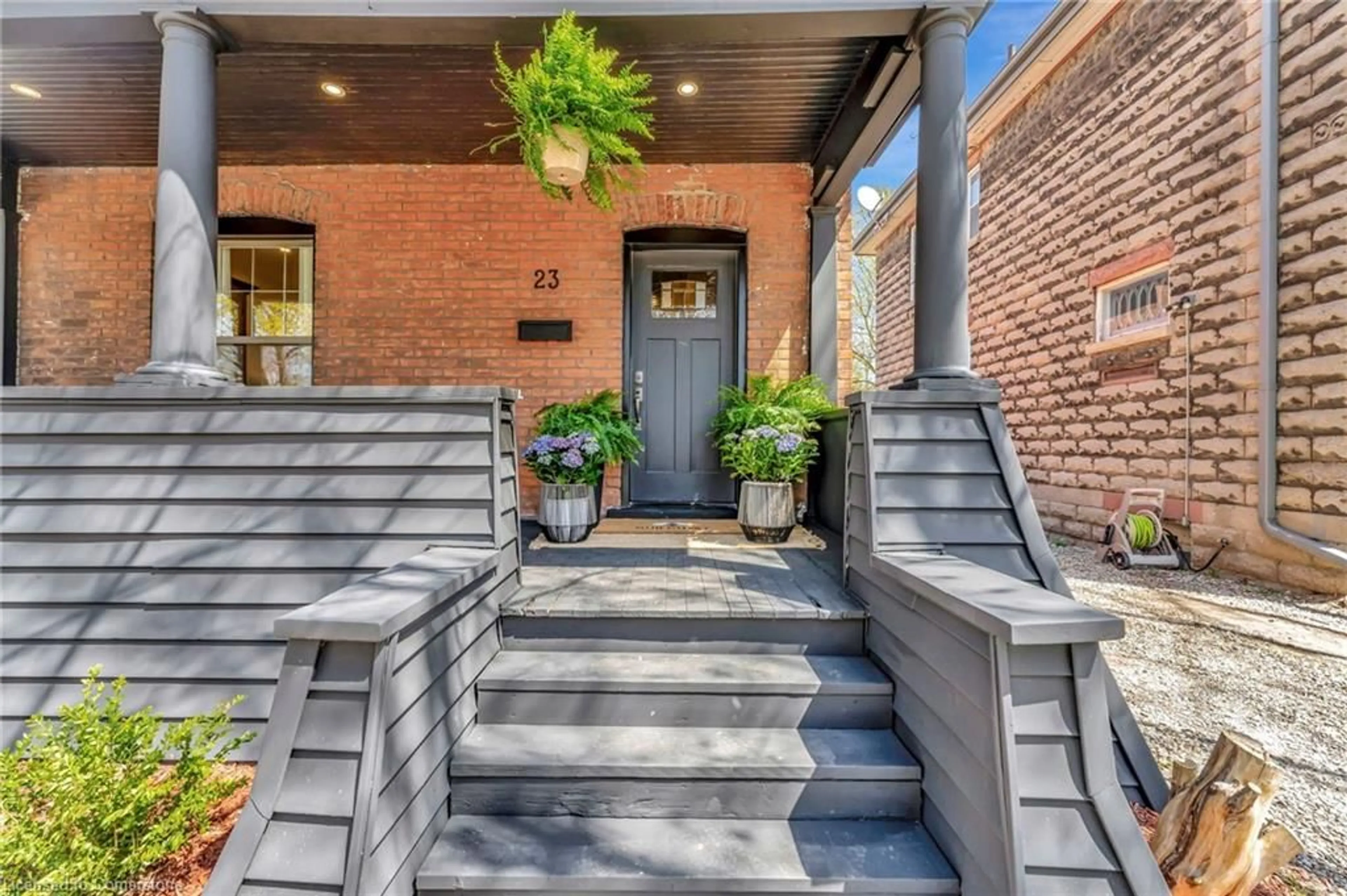 Home with brick exterior material, street for 23 Banfield St, Paris Ontario N3L 2Y5
