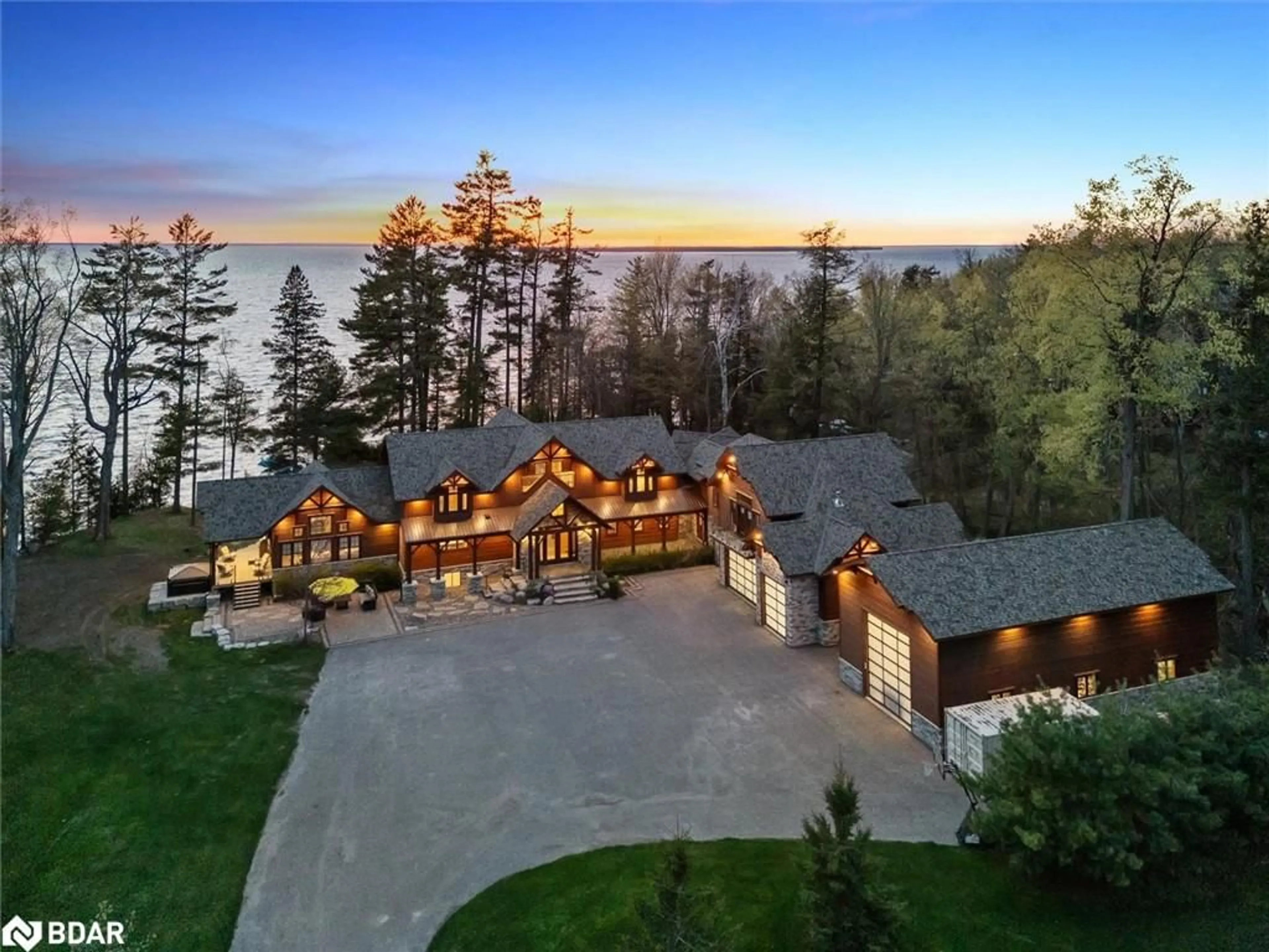 A pic from outside/outdoor area/front of a property/back of a property/a pic from drone, water/lake/river/ocean view for 27440 Cedarhurst Beach Rd, Beaverton Ontario L0K 1A0