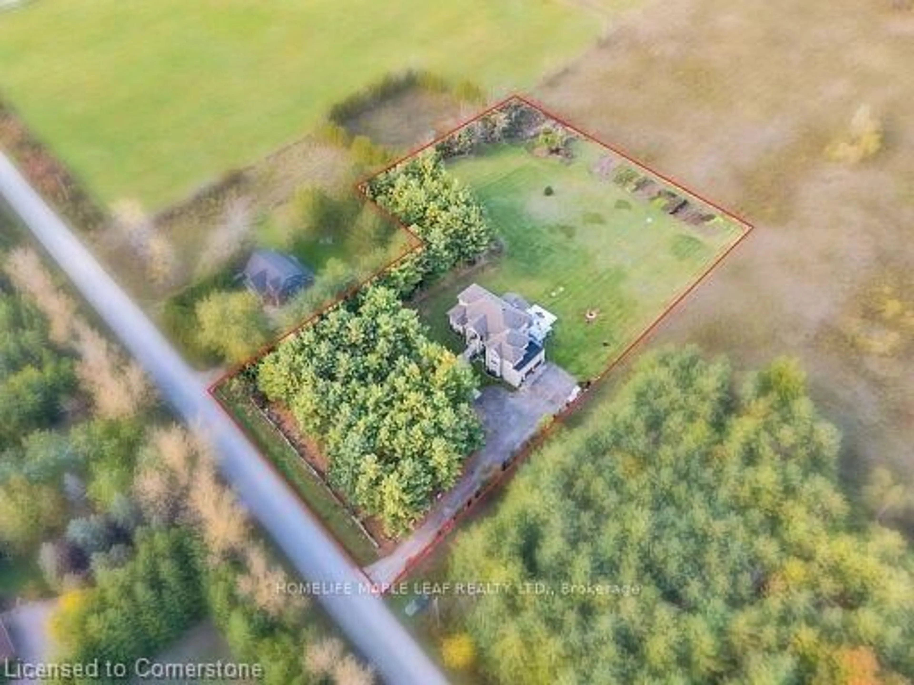 A pic from outside/outdoor area/front of a property/back of a property/a pic from drone, unknown for 12601 Nassagaweya Puslinch Tline, Milton Ontario L0P 1J0