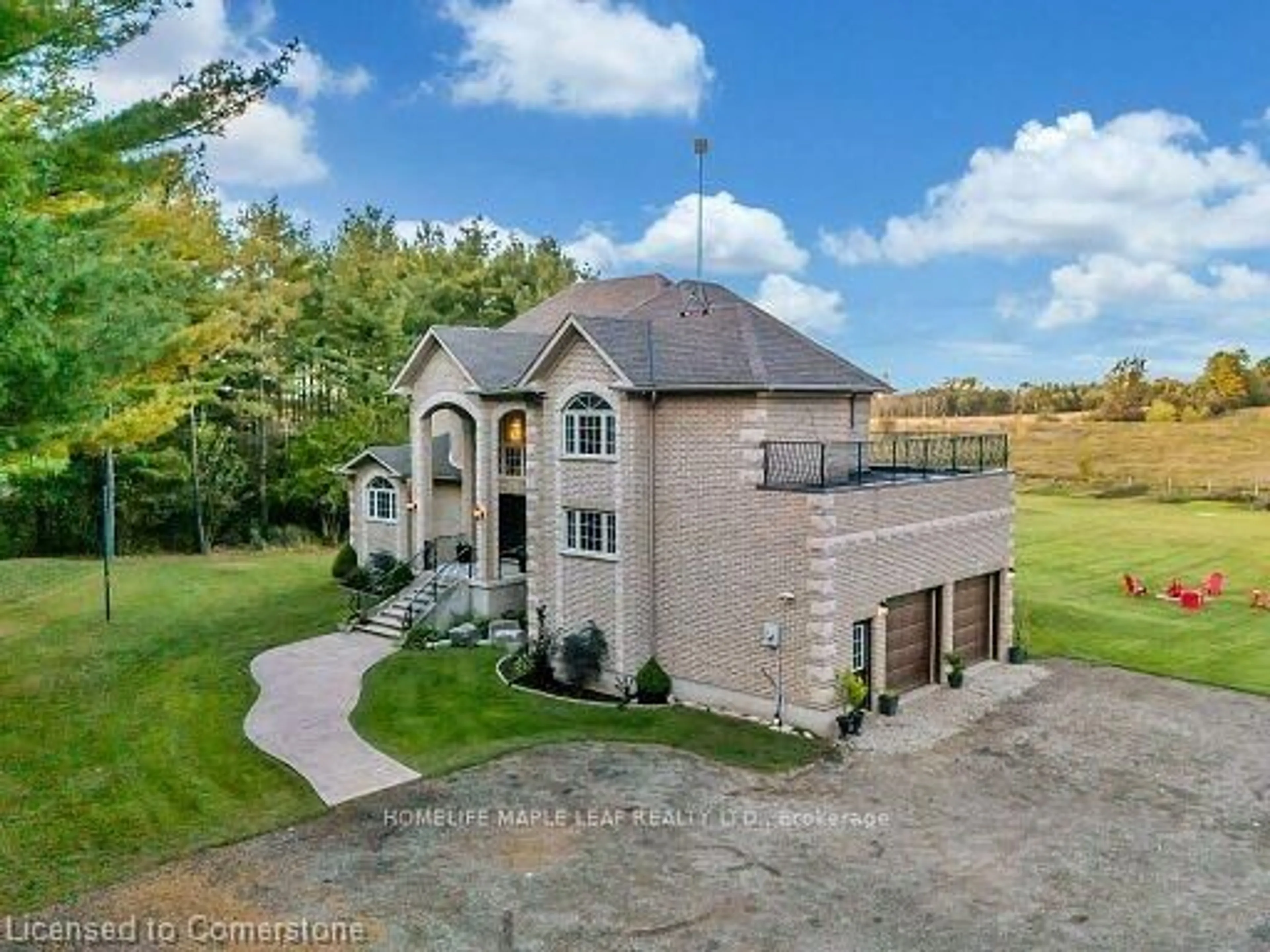 A pic from outside/outdoor area/front of a property/back of a property/a pic from drone, unknown for 12601 Nassagaweya Puslinch Tline, Milton Ontario L0P 1J0