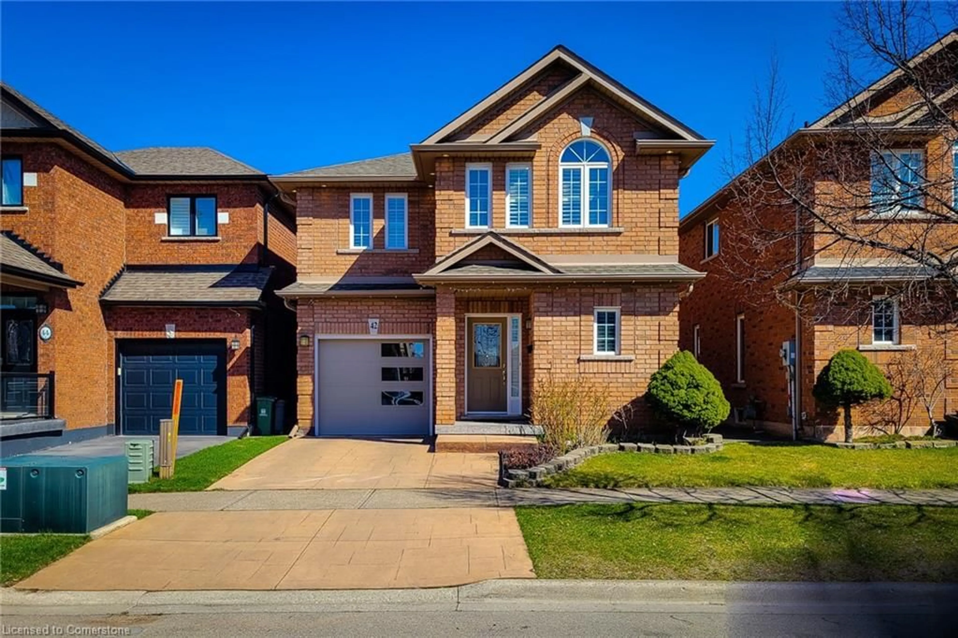 Home with brick exterior material, street for 42 Peachwood Cres, Stoney Creek Ontario L8E 5Z8