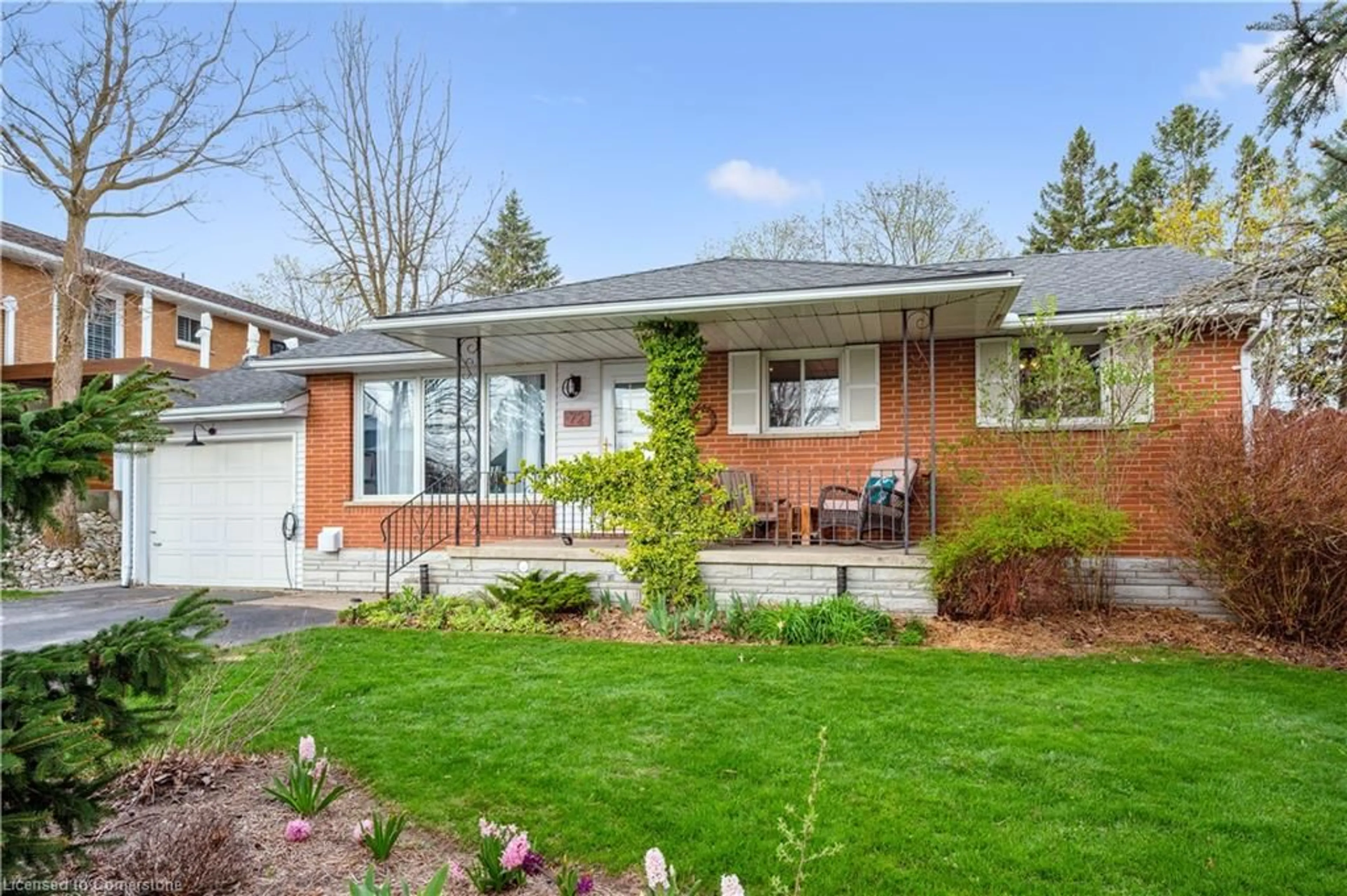 Home with brick exterior material, street for 72 Water St, St. Jacobs Ontario N0B 2N0