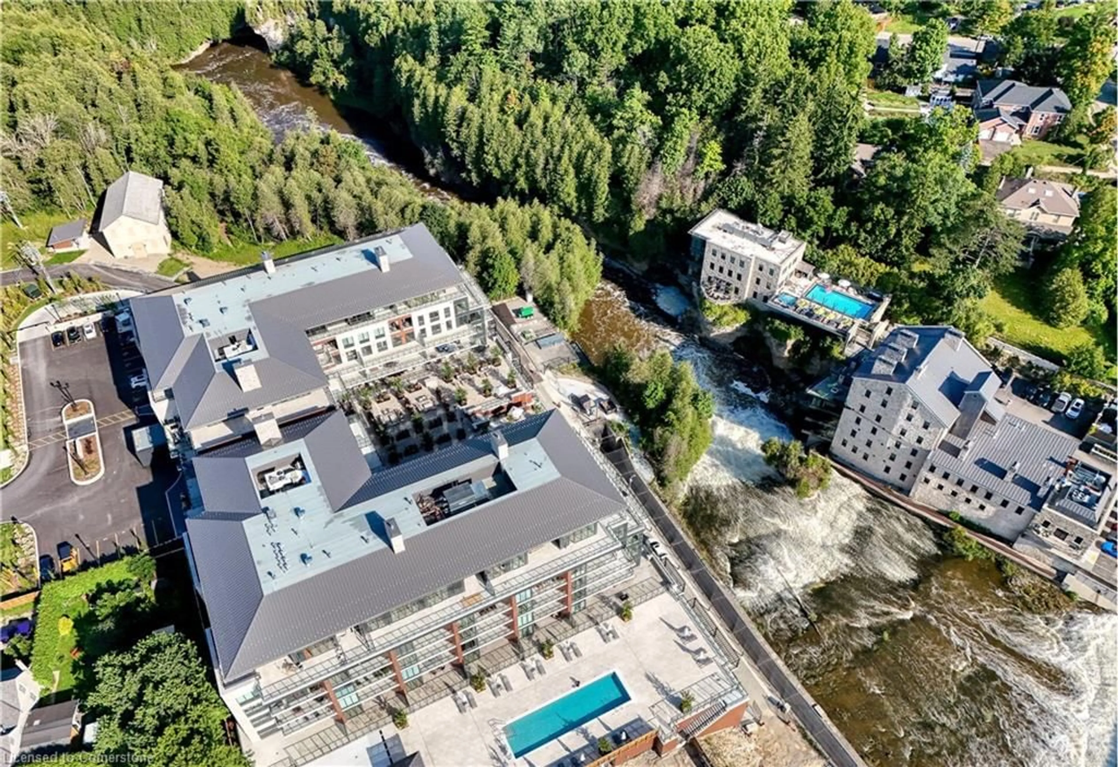 A pic from outside/outdoor area/front of a property/back of a property/a pic from drone, unknown for 6523 Wellington 7 Rd #105, Elora Ontario N0B 1S0
