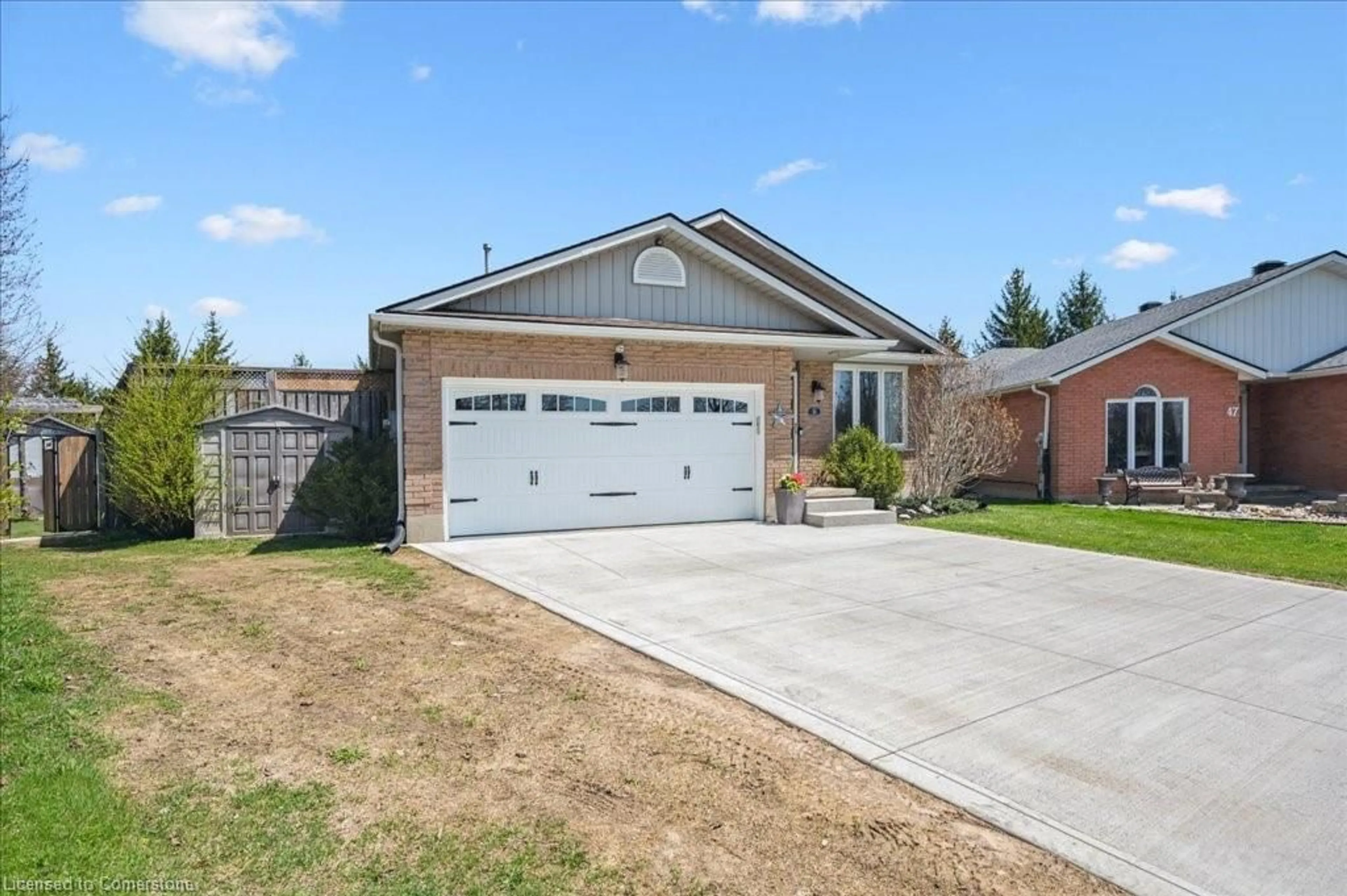 Home with brick exterior material, street for 51 Costain Crt, Kitchener Ontario N2N 3A5