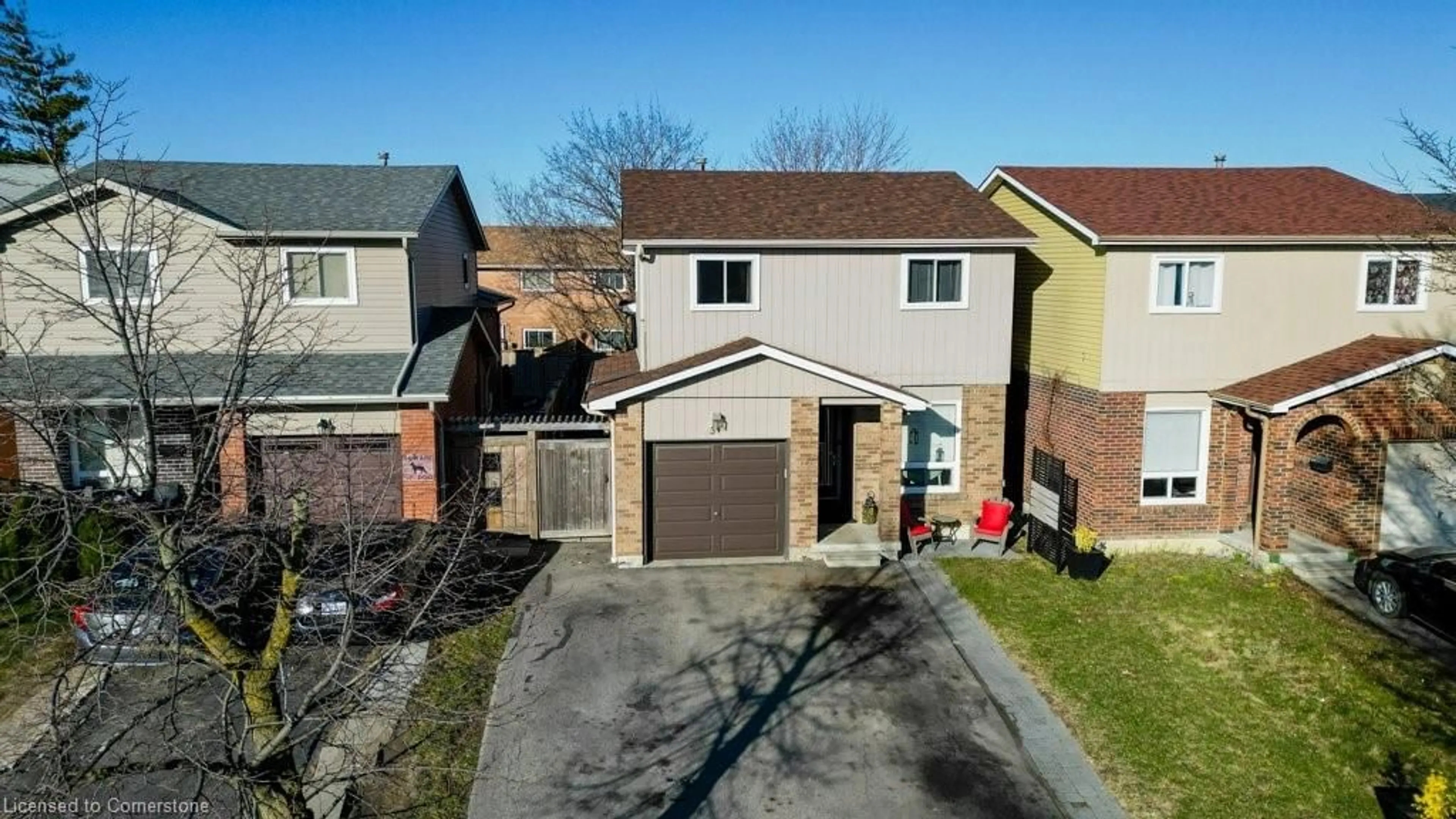 A pic from outside/outdoor area/front of a property/back of a property/a pic from drone, street for 34 Langston Dr, Brampton Ontario L6V 3W7