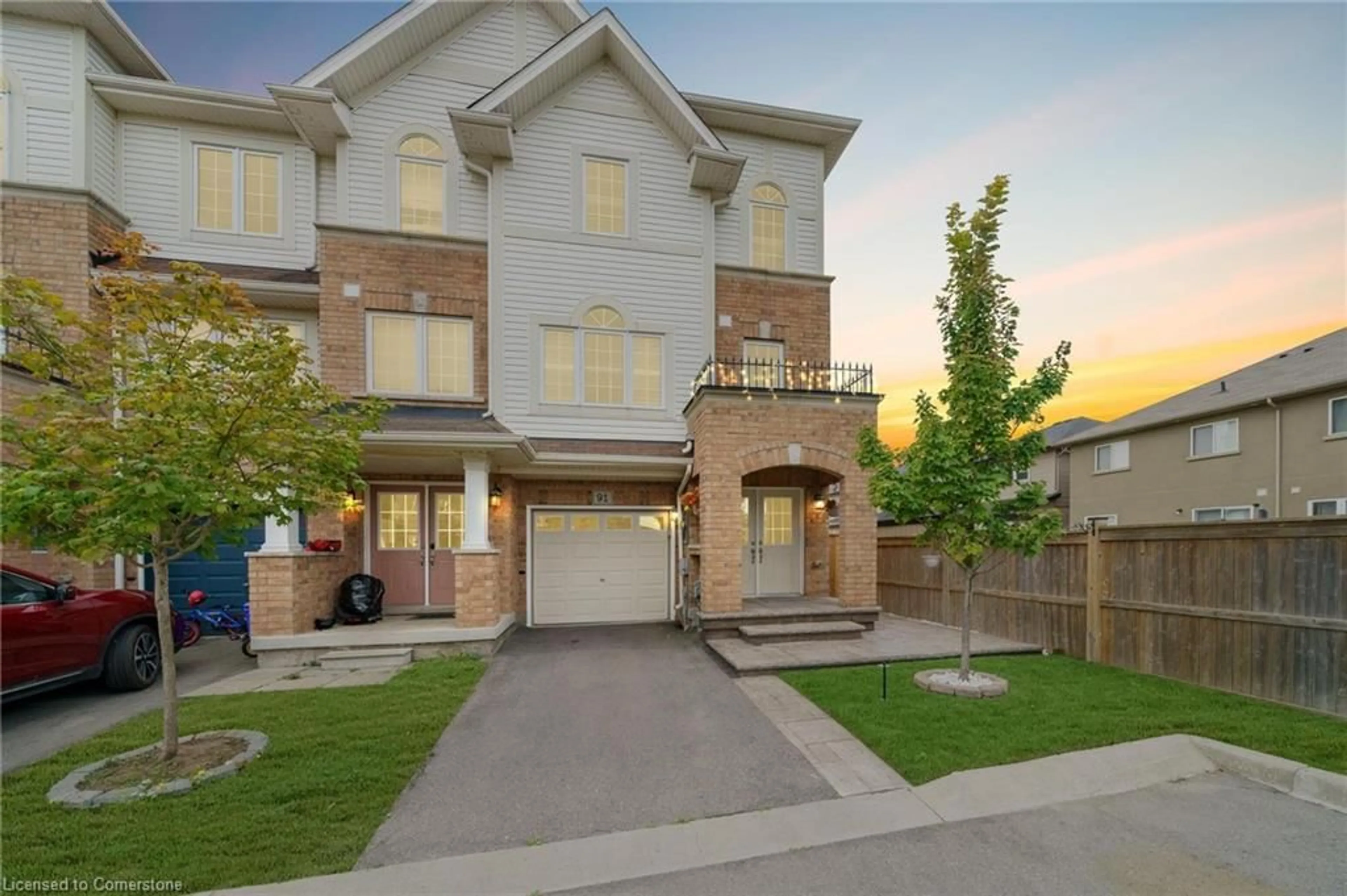 Home with brick exterior material, street for 91 Mayland Trail, Hamilton Ontario L8J 0G4