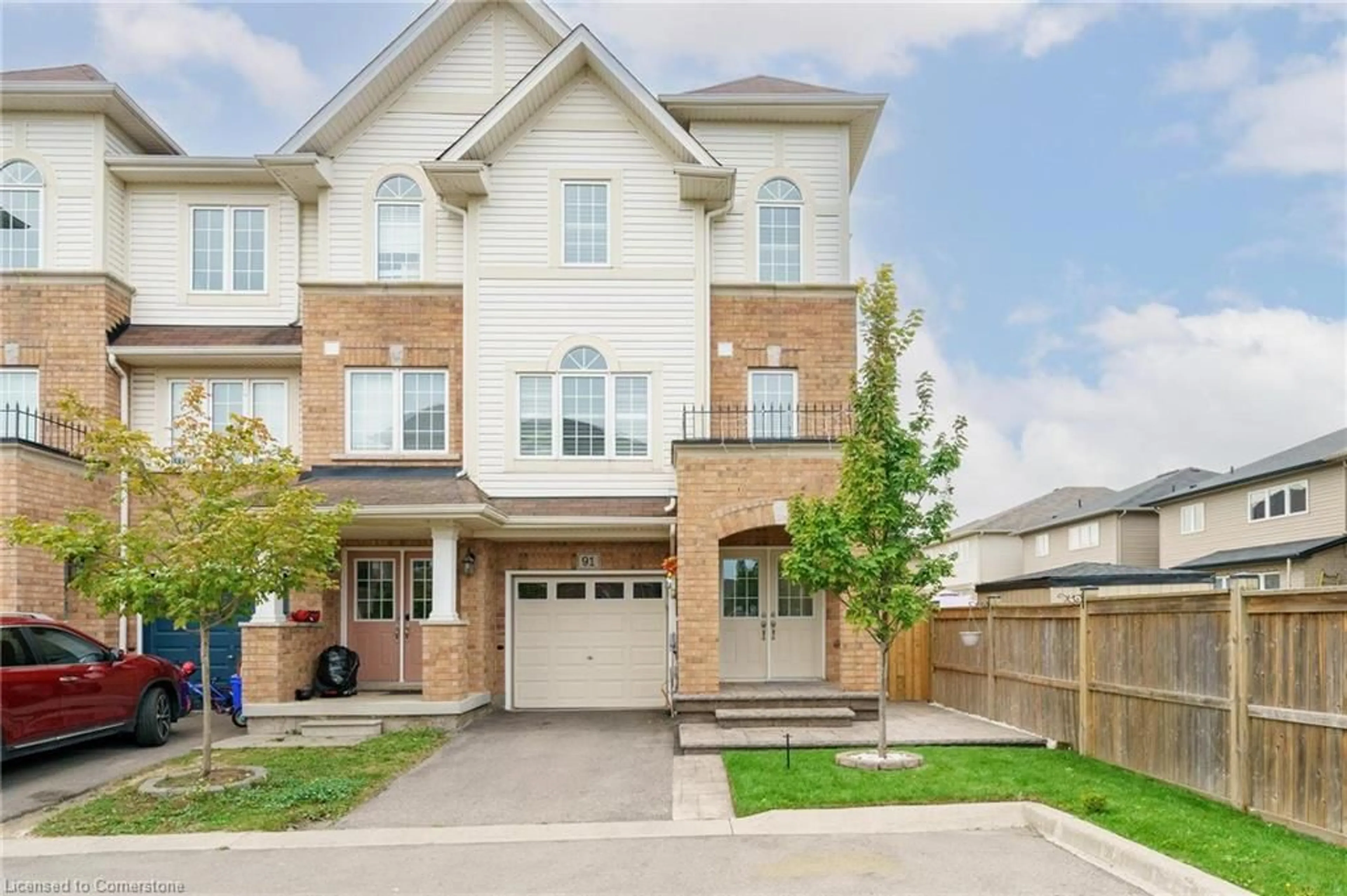 Home with brick exterior material, street for 91 Mayland Trail, Hamilton Ontario L8J 0G4