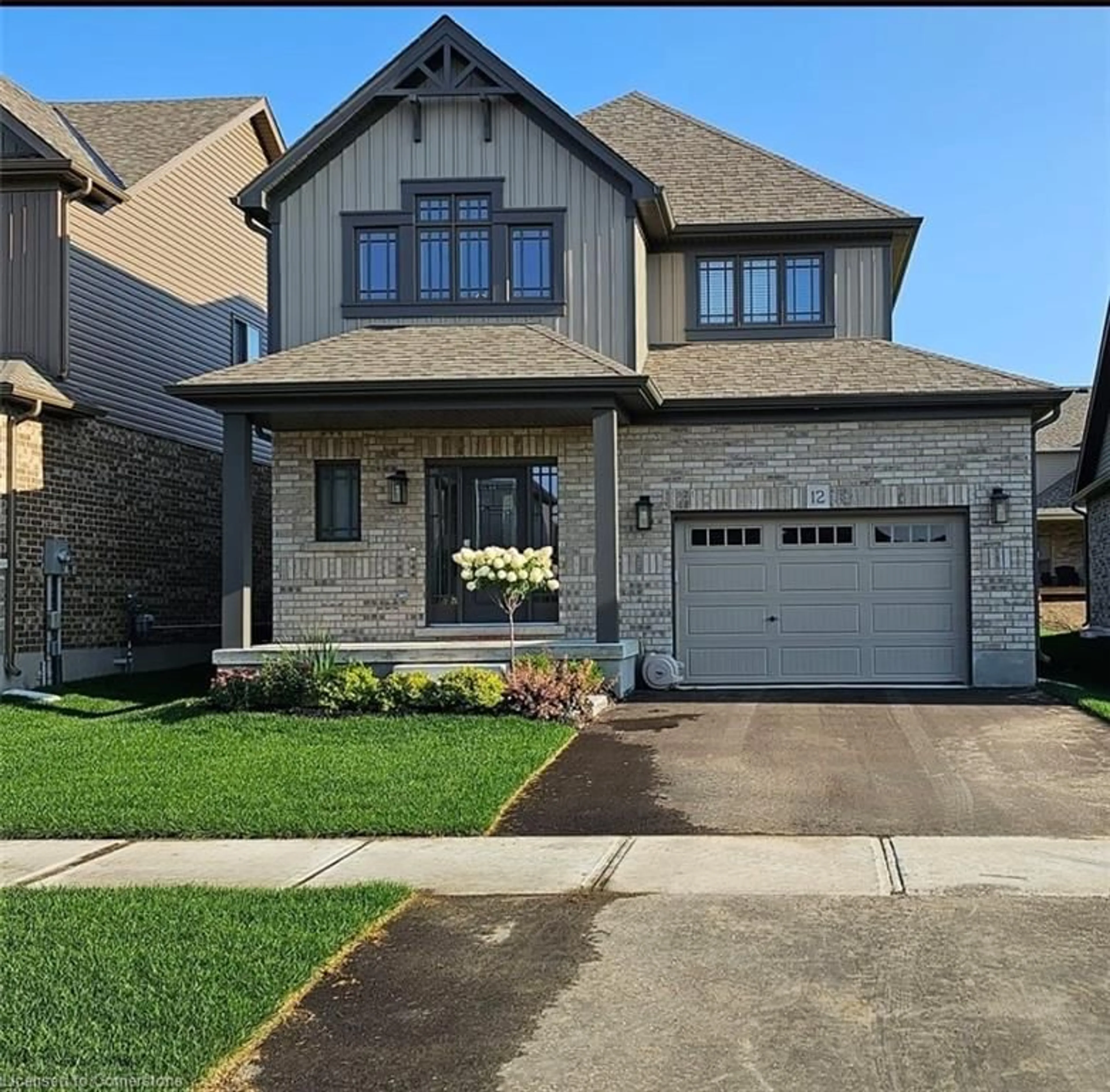 Home with brick exterior material, street for 12 Mitchell Ave, Collingwood Ontario L9Y 5M3