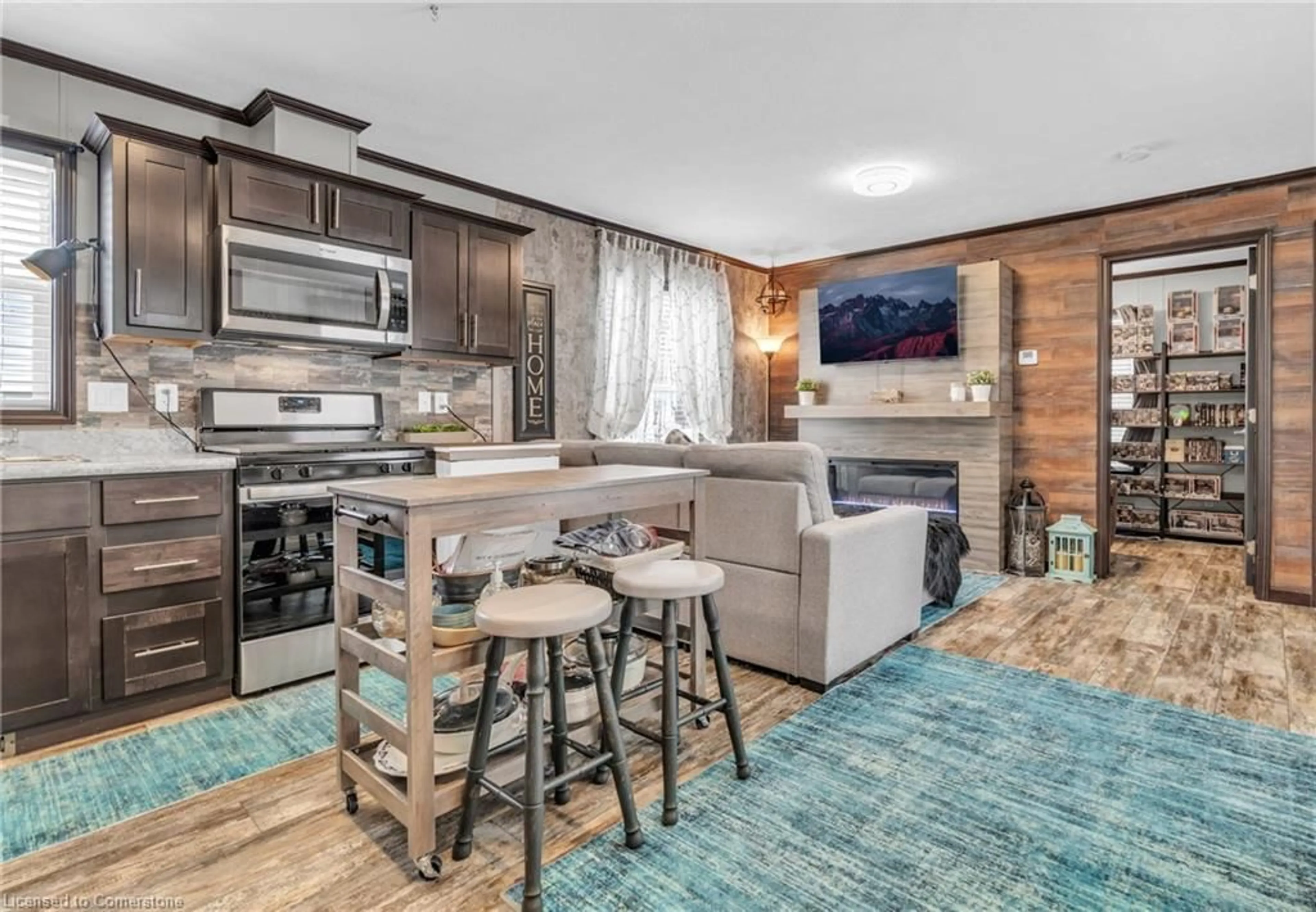 Open concept kitchen, unknown for 596101 Highway 59 #3 Quail, East Zorra Tavistock Ontario N4S 7W1