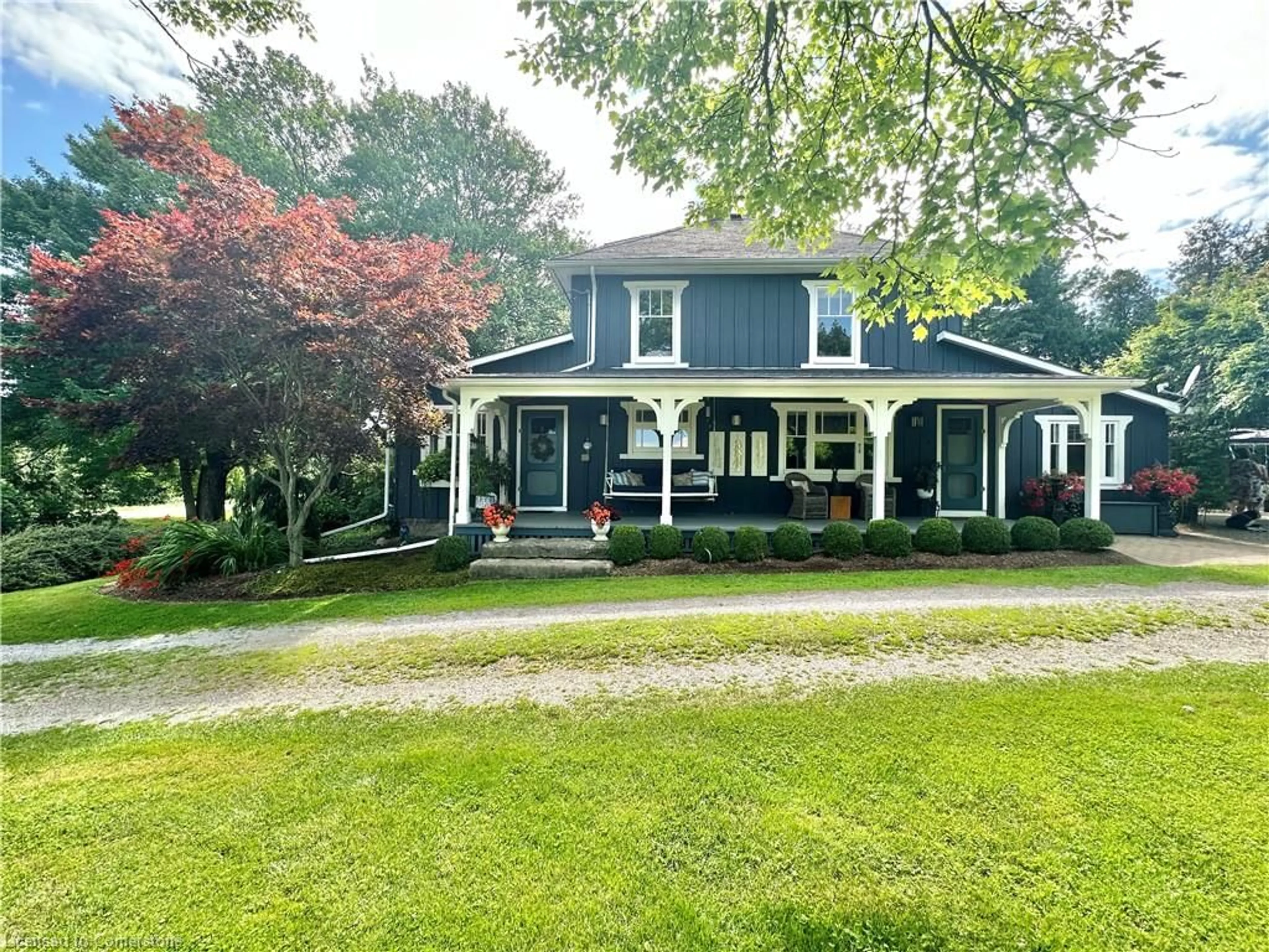 A pic from outside/outdoor area/front of a property/back of a property/a pic from drone, street for 1773 Charlotteville Road 5 Rd, Charlotteville Ontario N3Y 4K1