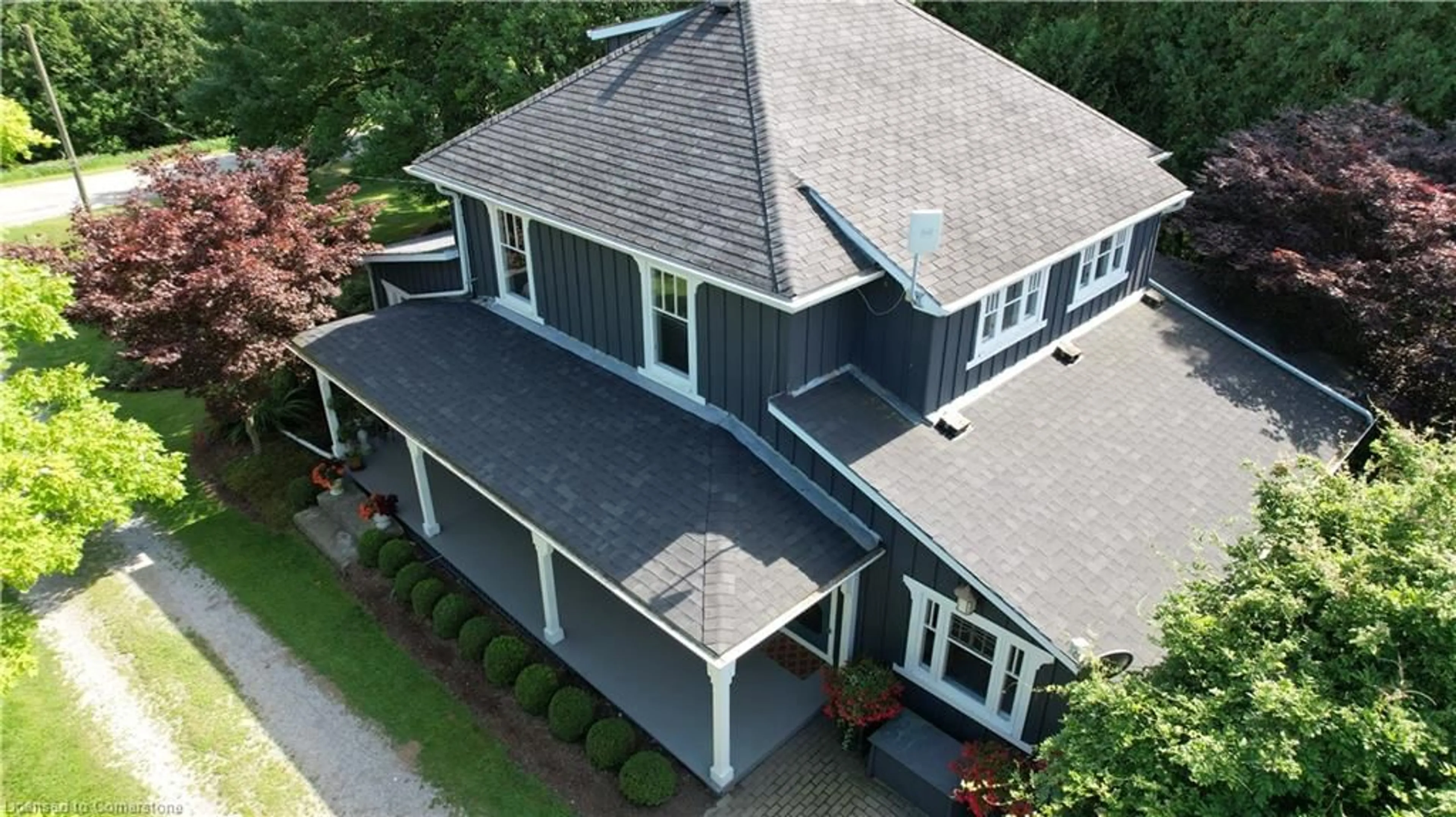 A pic from outside/outdoor area/front of a property/back of a property/a pic from drone, building for 1773 Charlotteville Road 5, Charlotteville Ontario N3Y 4K1