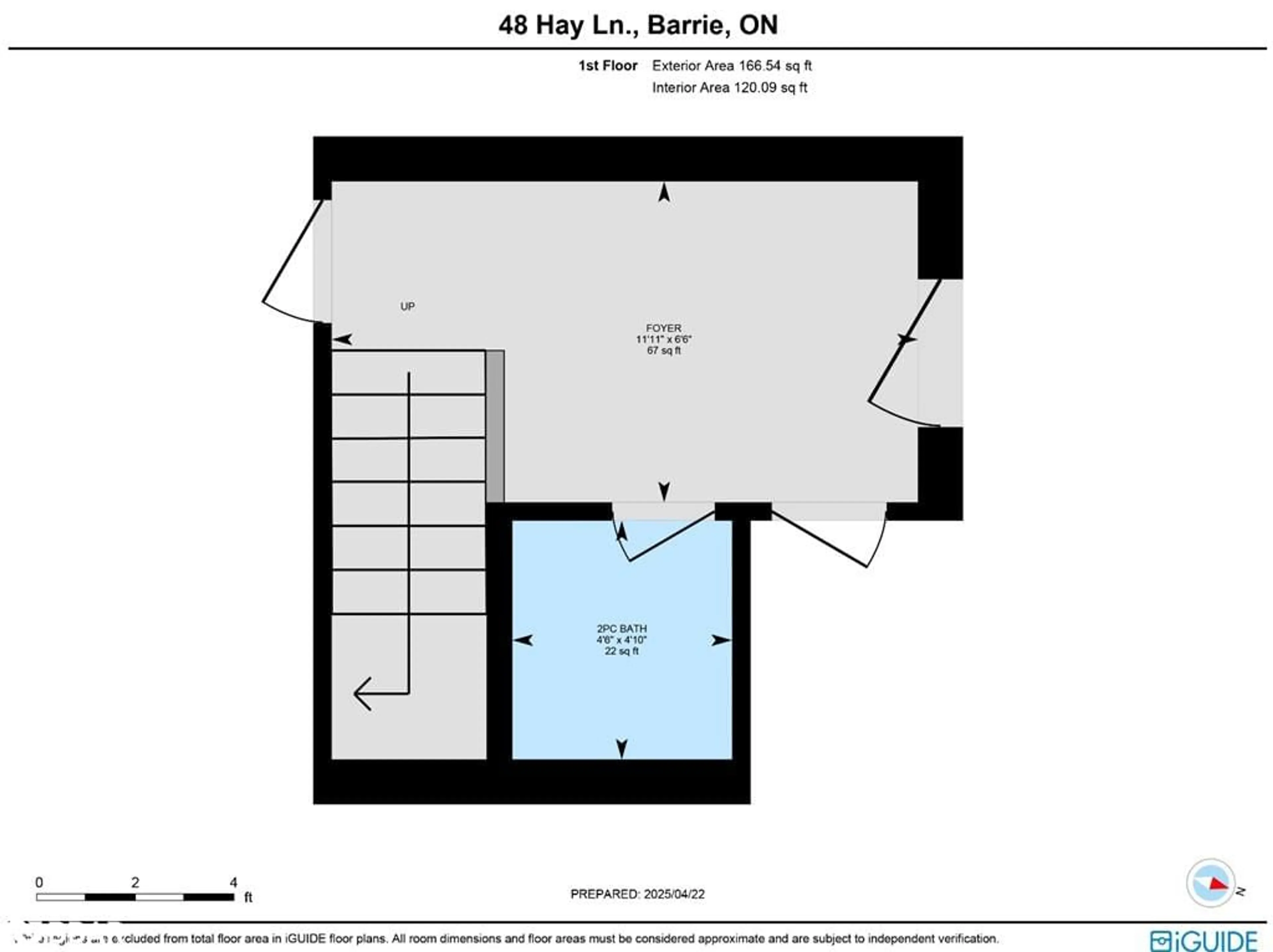 Floor plan for 48 Hay Lane, Barrie Ontario L9J 0T8