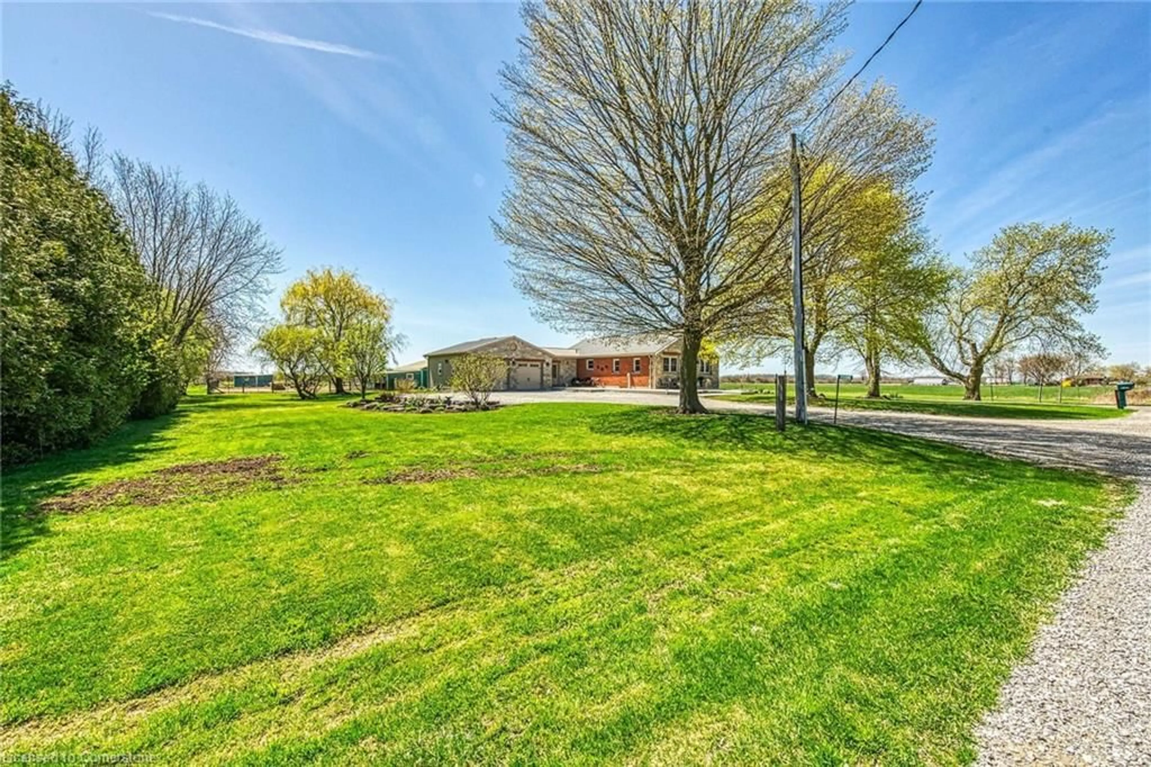 A pic from outside/outdoor area/front of a property/back of a property/a pic from drone, water/lake/river/ocean view for 1866 Thompson Rd, Waterford Ontario N0A 1Y0