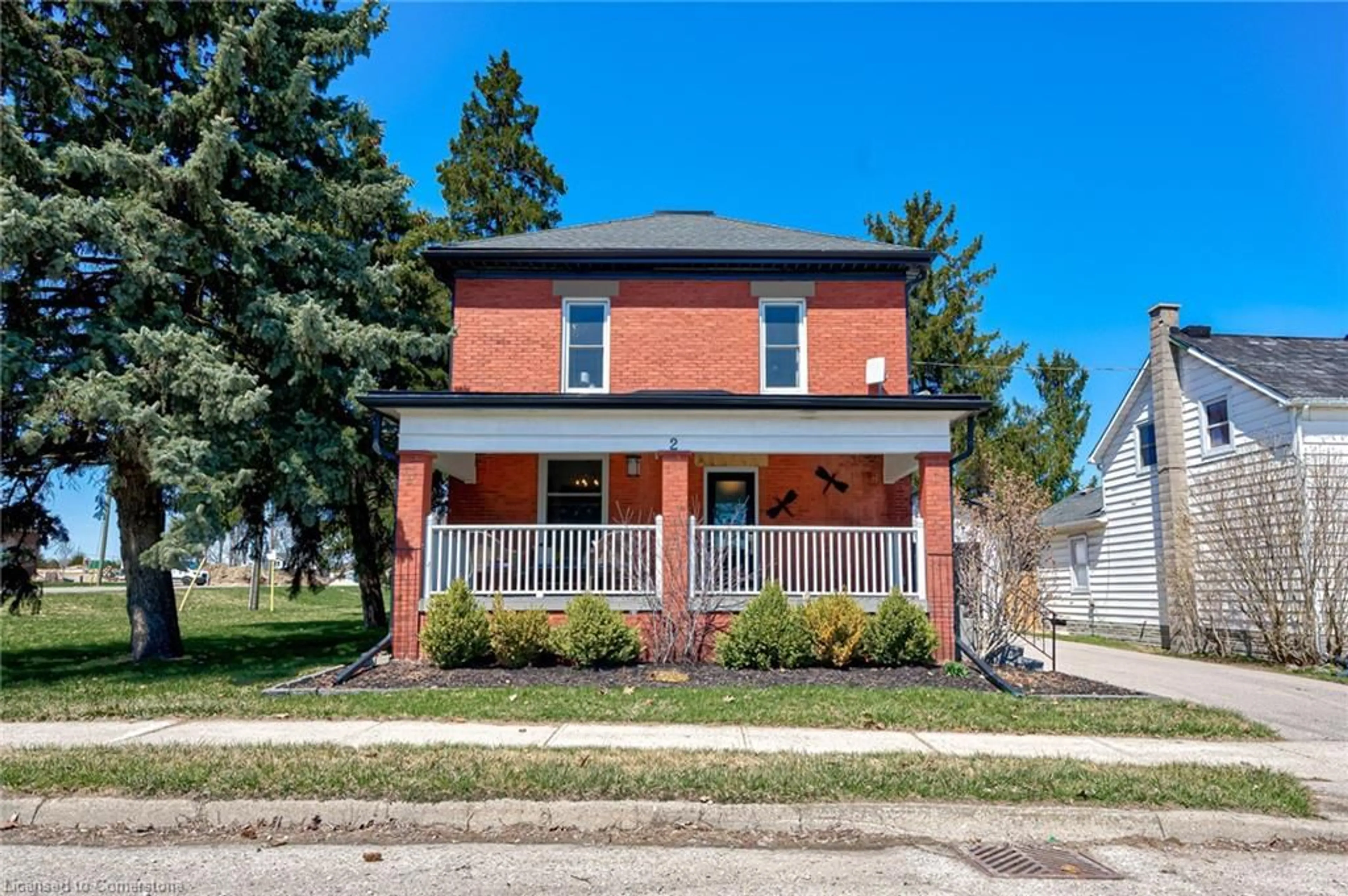 Home with brick exterior material, street for 2 Loveys St, East Zorra Tavistock Ontario N0J 1L0