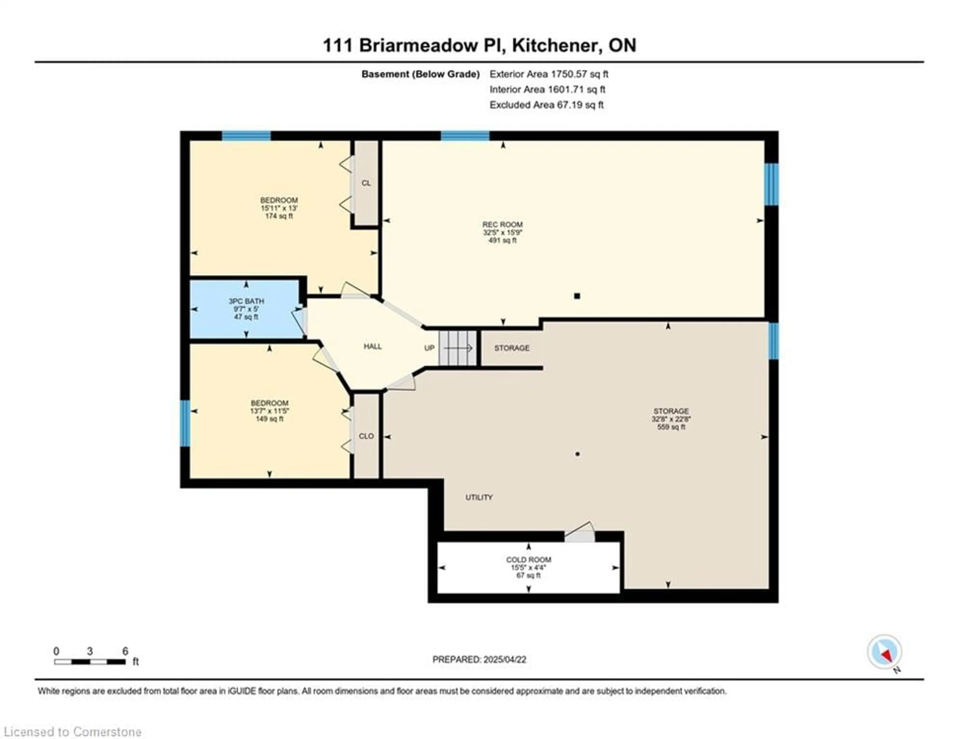 Floor plan for 111 Briarmeadow Pl, Kitchener Ontario N2A 4C6