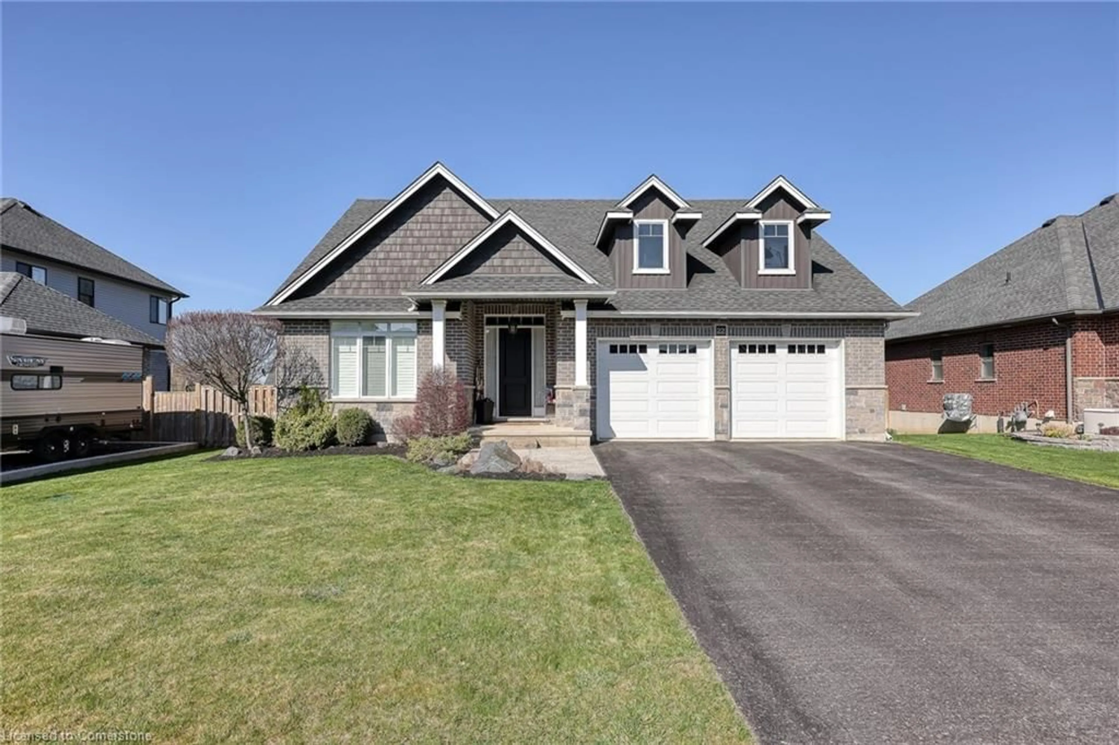 Home with brick exterior material, street for 22 Cynthia Ave, Mount Elgin Ontario N0J 1N0