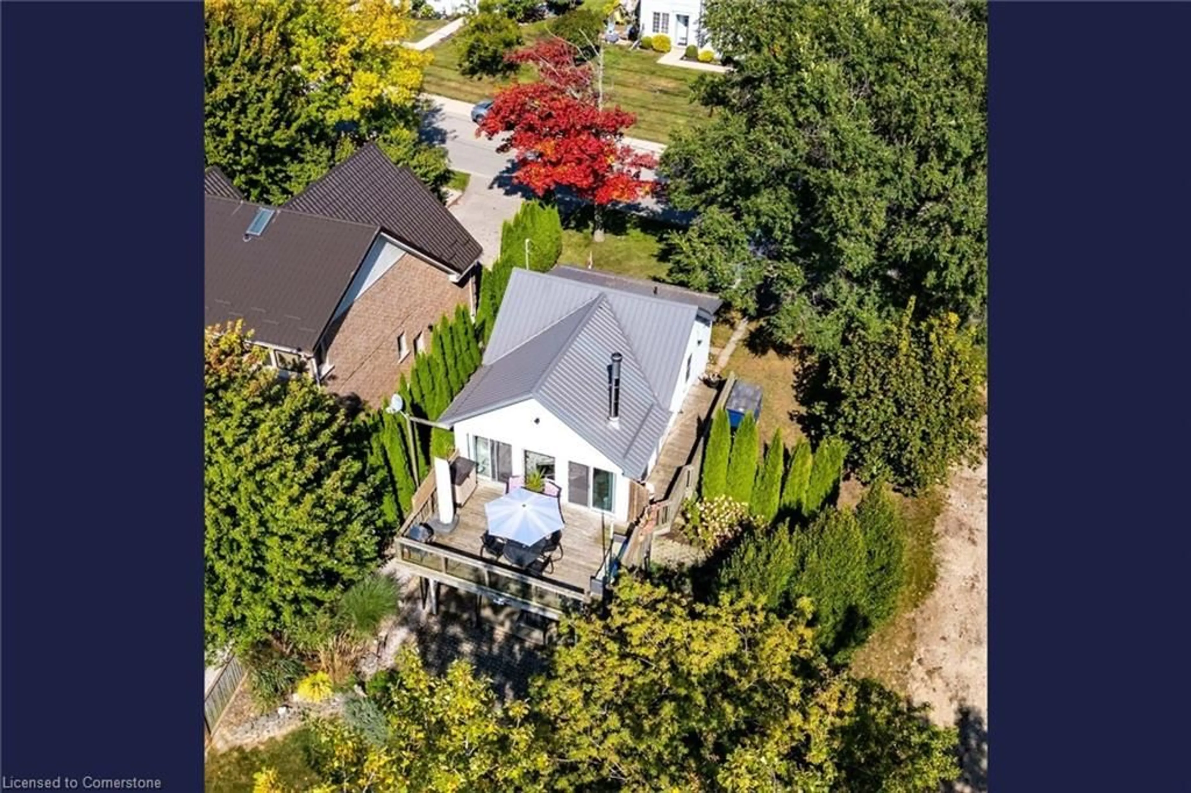 A pic from outside/outdoor area/front of a property/back of a property/a pic from drone, street for 106 Brown St, Port Dover Ontario N0A 1N7