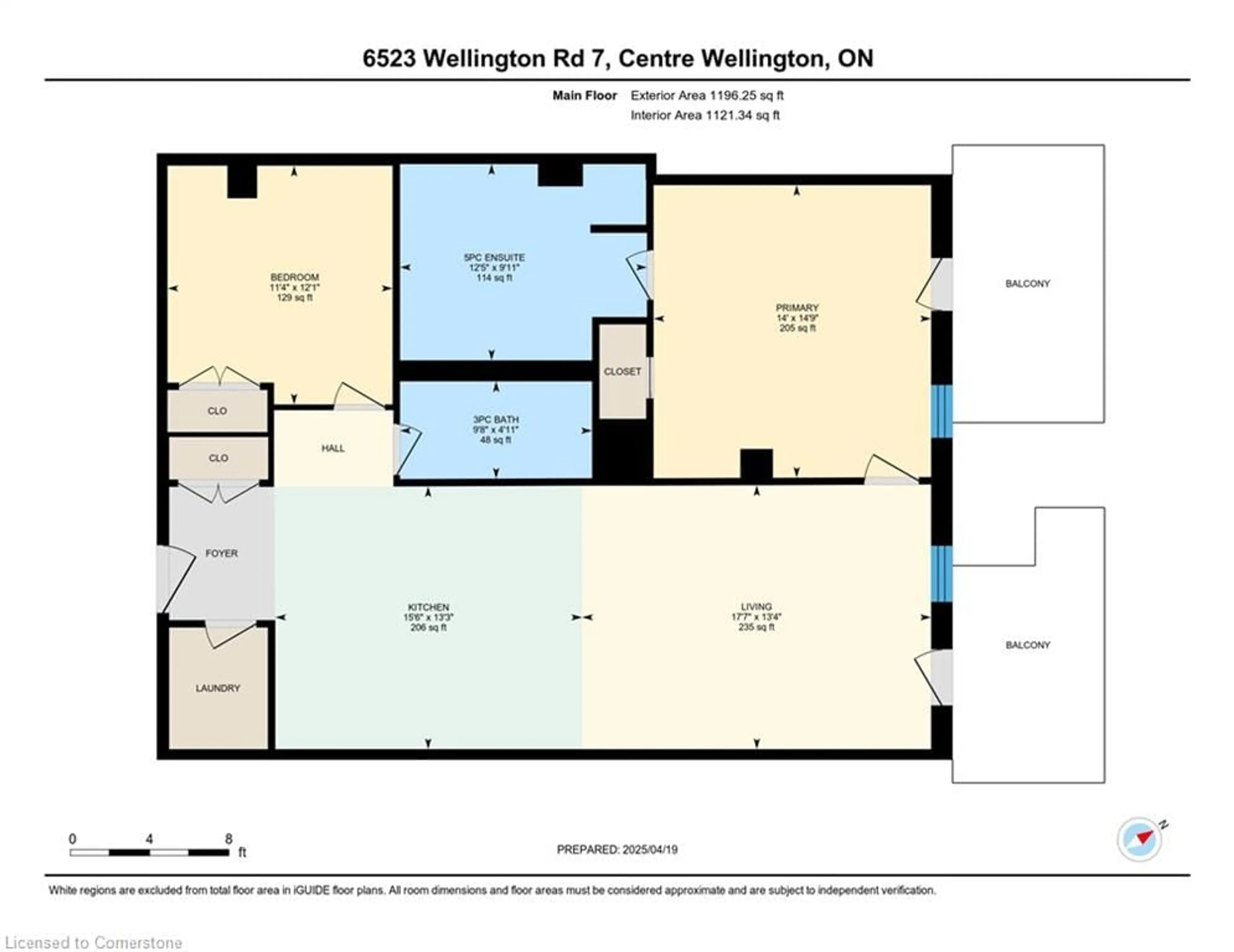 Floor plan for 6523 Wellington Road 7 #25, Elora Ontario N0B 1S0