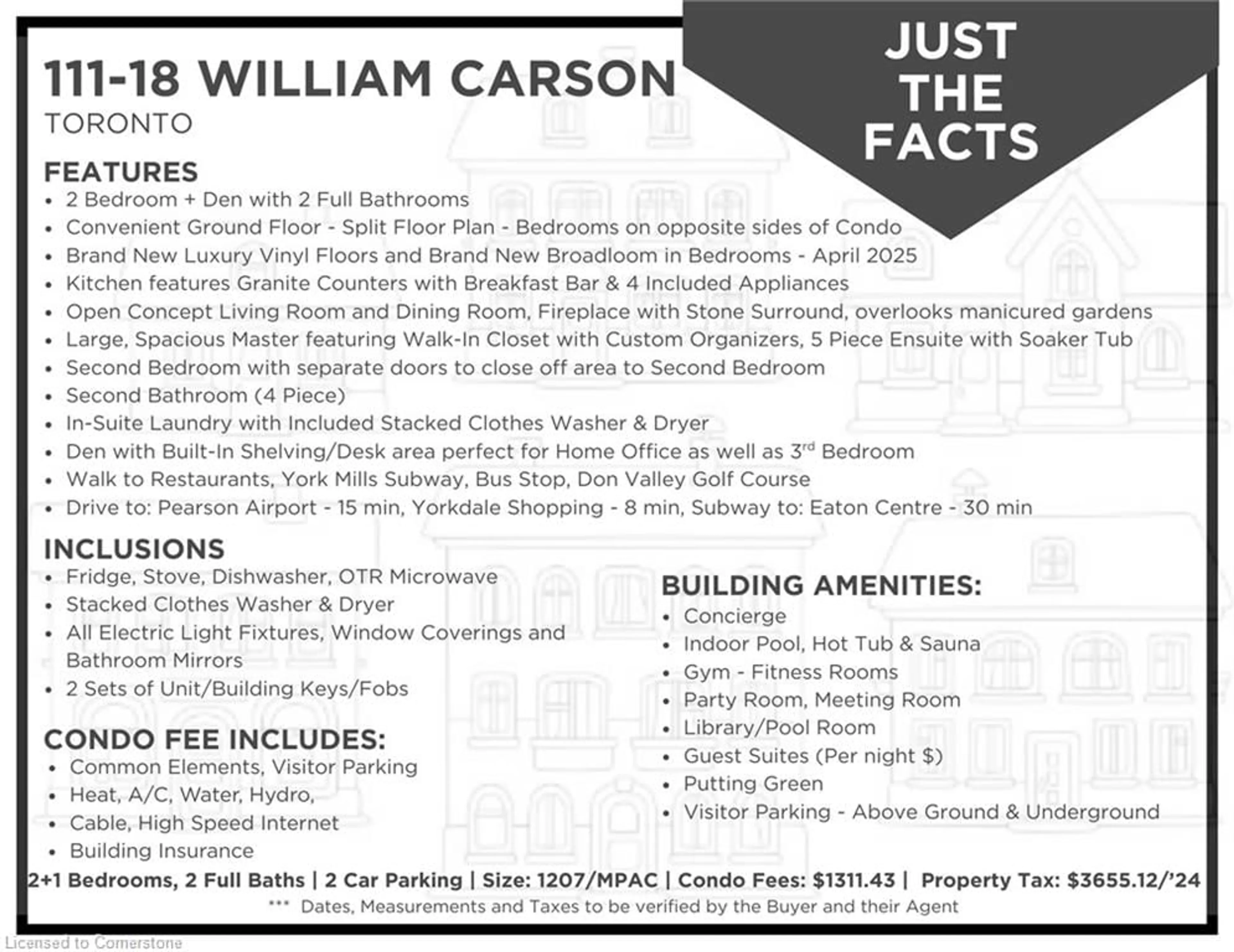 Unknown for 18 William Carson Cres #111, North York Ontario M2P 2G6