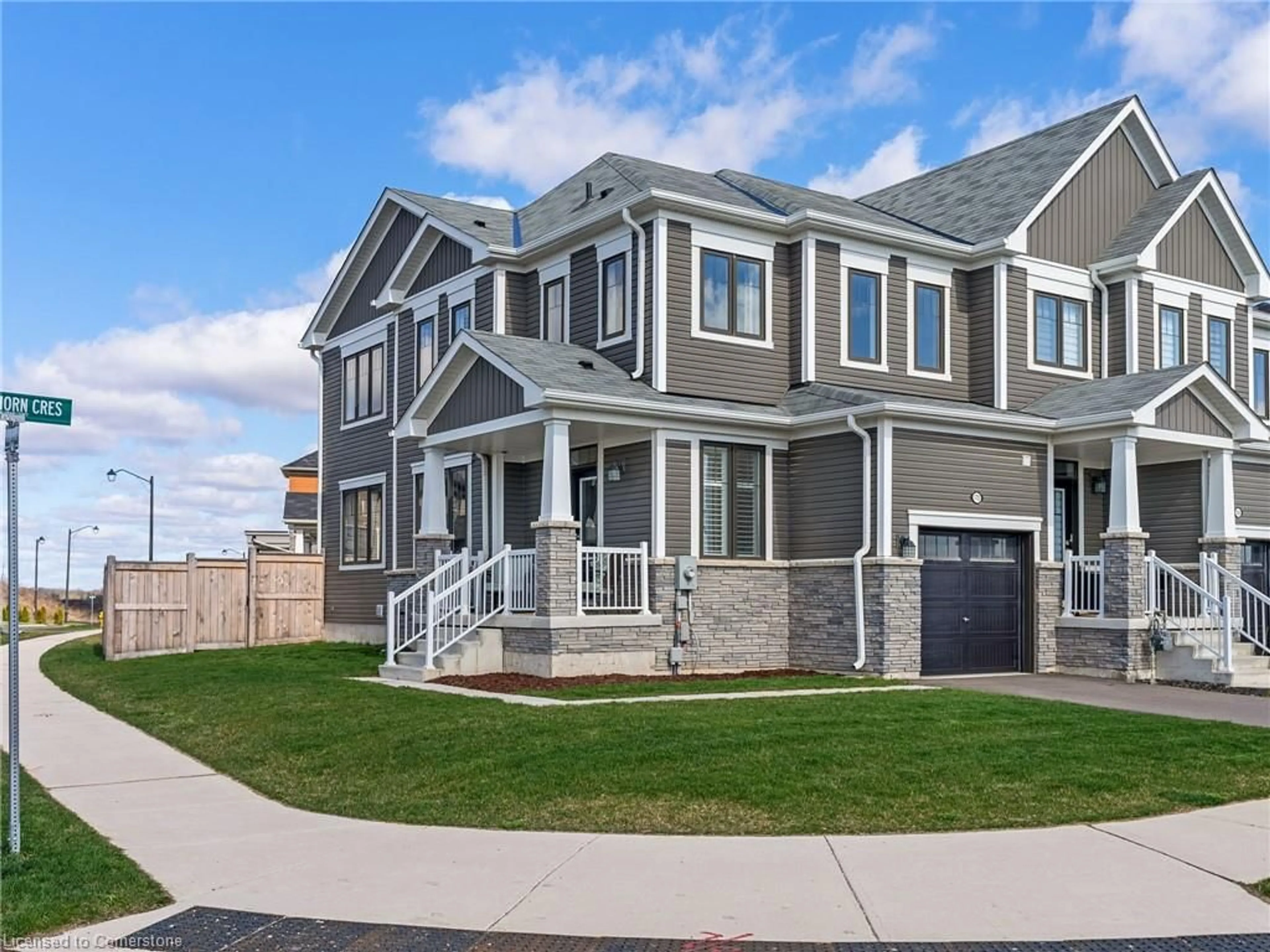 Home with vinyl exterior material, street for 170 Whithorn Crescent, Caledonia Ontario N3W 0G7