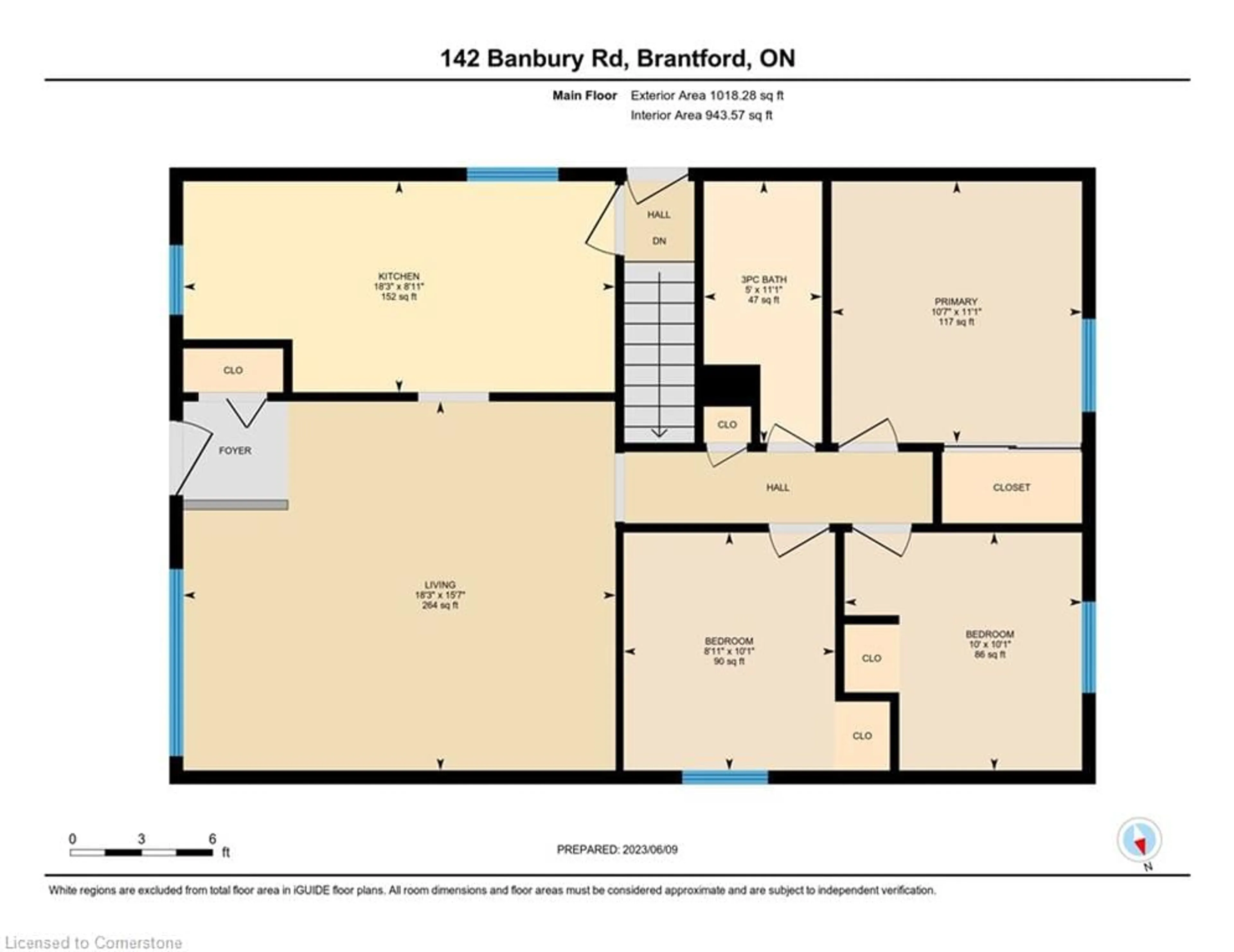 Floor plan for 142 Banbury Rd, Brantford Ontario N3P 1C5