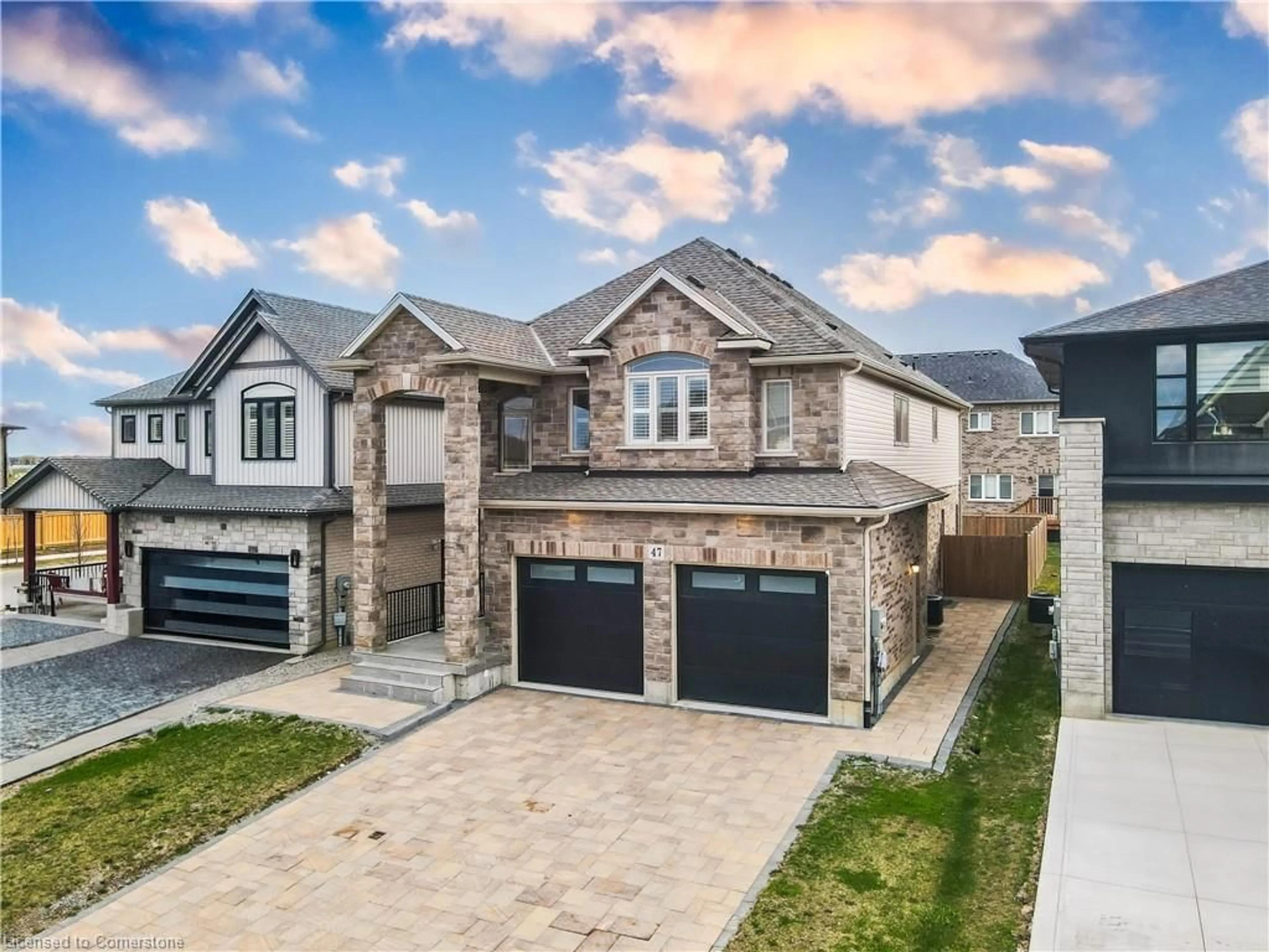 Home with brick exterior material, street for 47 Homestead Way, Thorold Ontario L2V 0H1