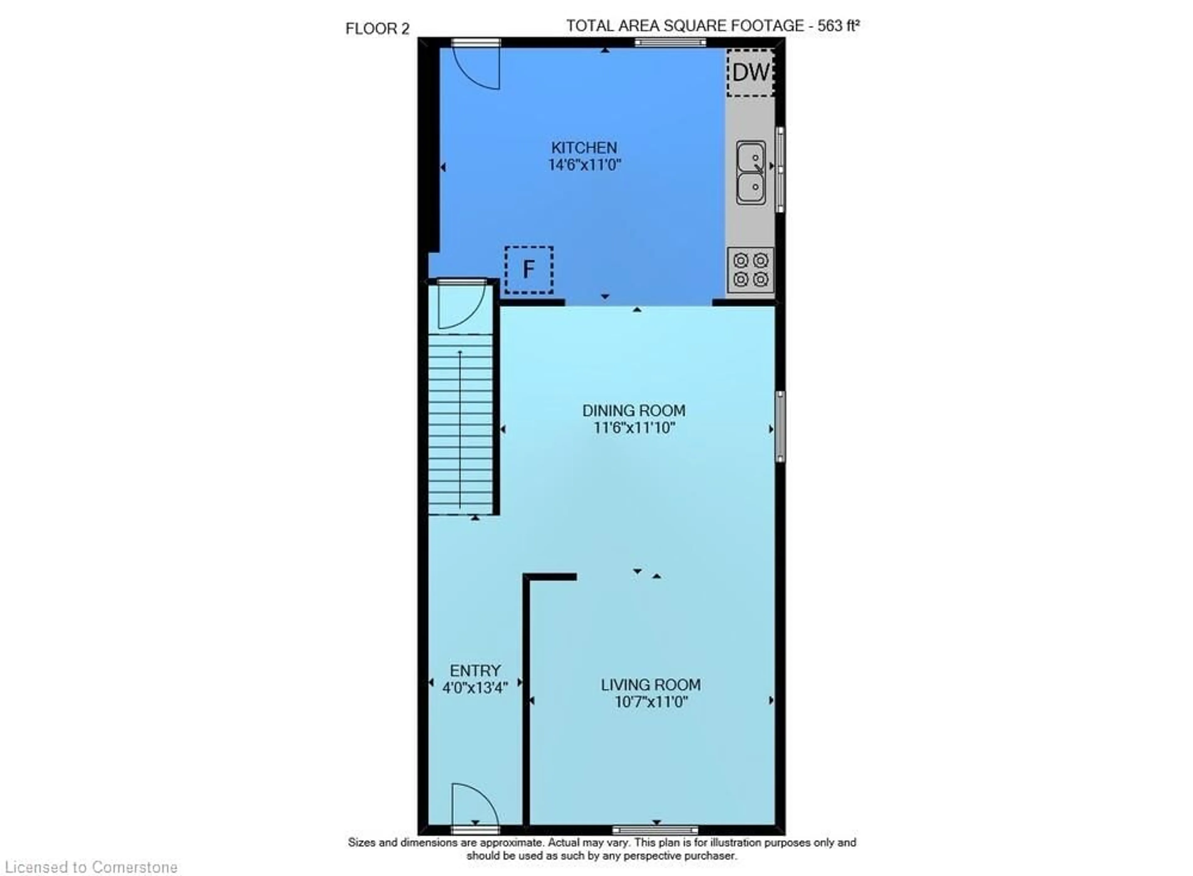 Floor plan for 378 Avondale St, Hamilton Ontario L8L 7C6