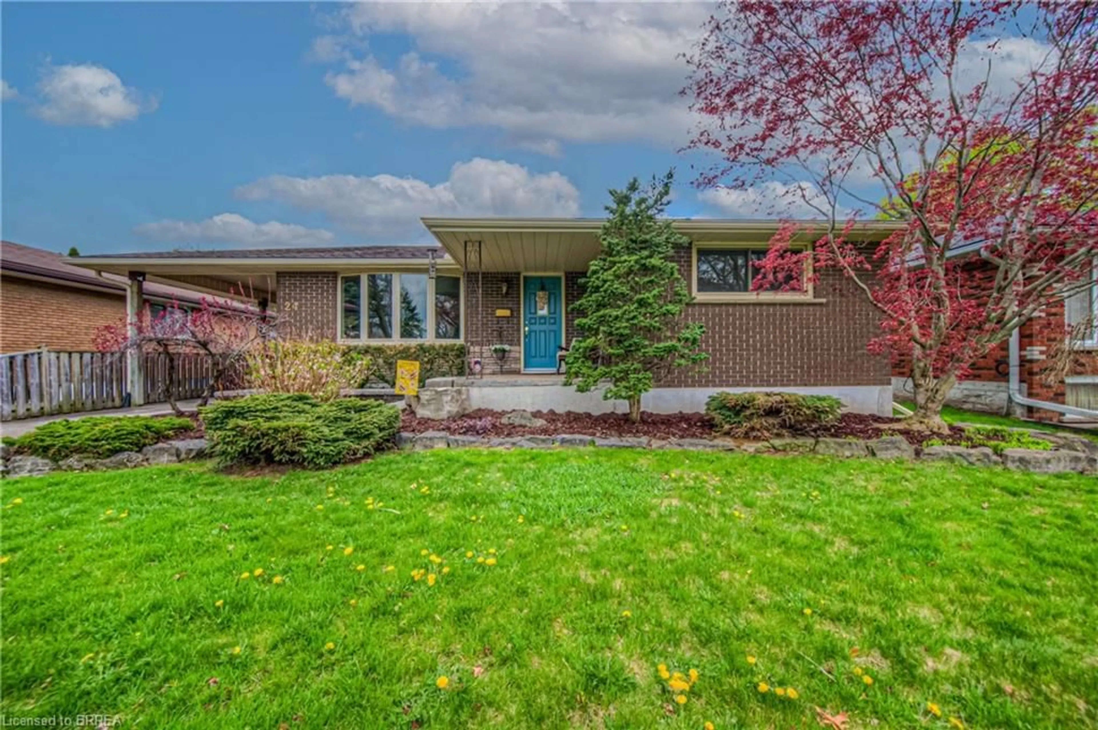 Home with brick exterior material, street for 24 Allanton Blvd, Brantford Ontario N3R 3C1