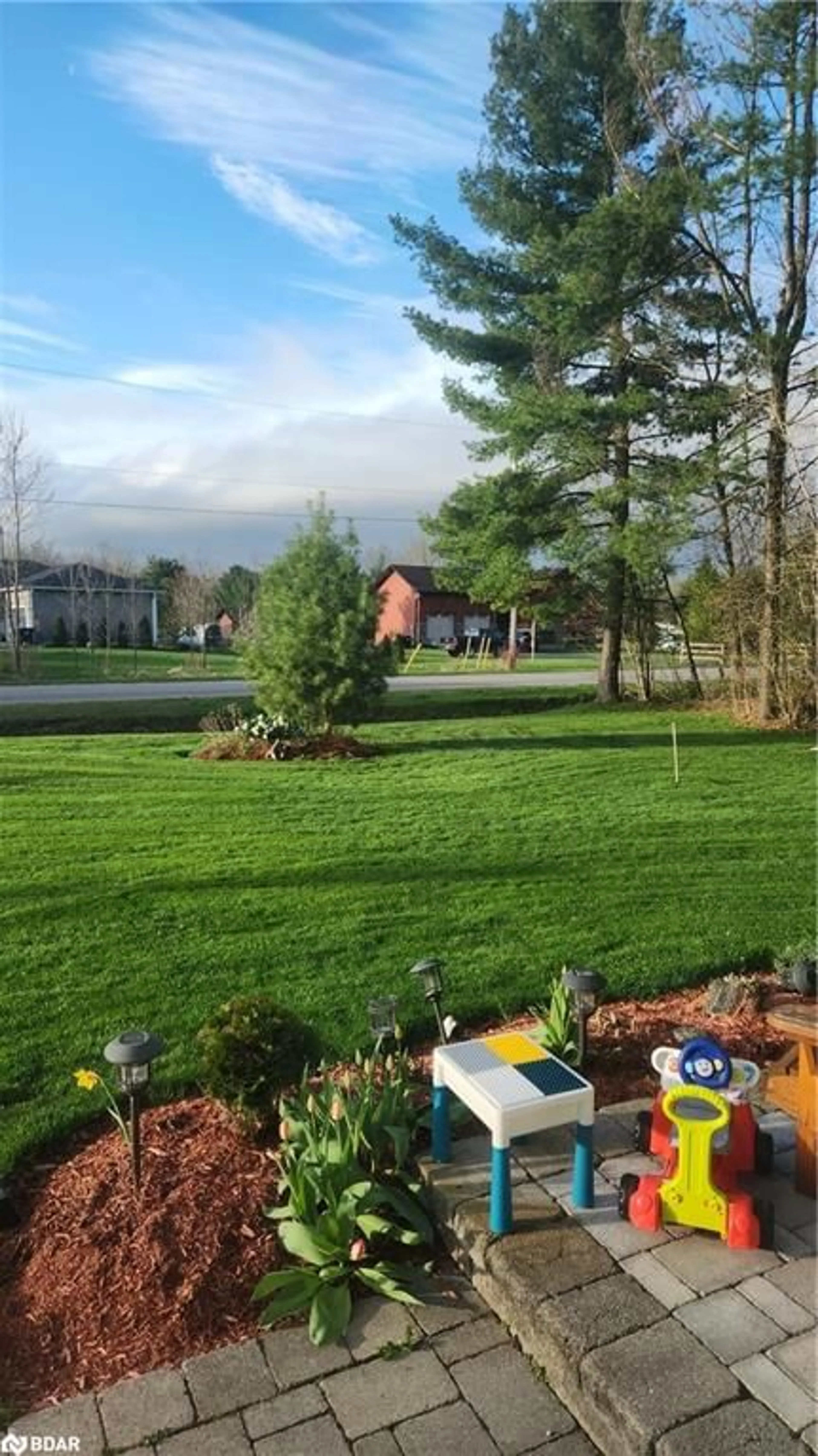 A pic from outside/outdoor area/front of a property/back of a property/a pic from drone, mountain view for 1572 Laughlin Falls Rd, Coldwater Ontario L0K 1E0