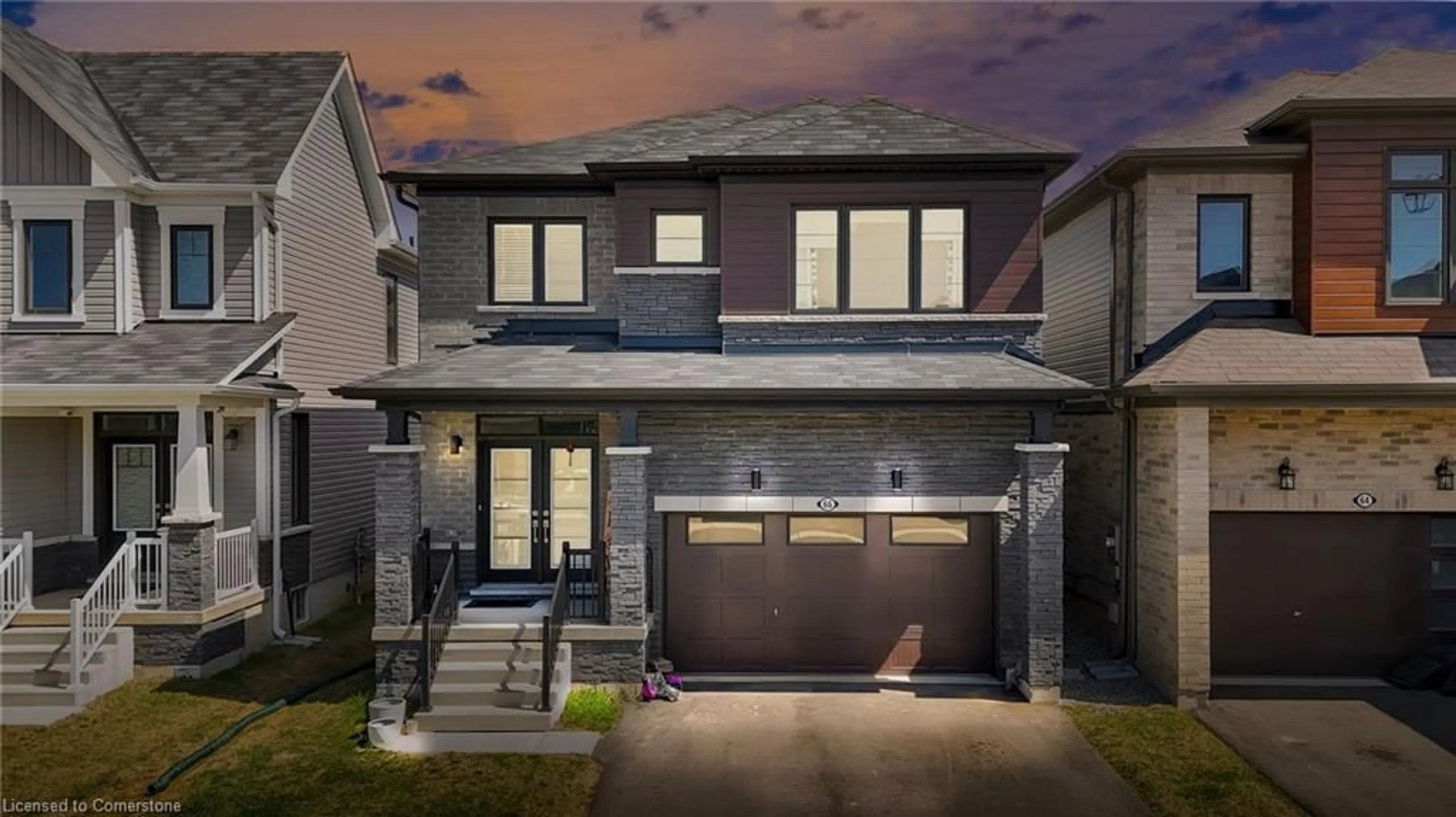 Home with brick exterior material, street for 66 Lillian Way, Caledonia Ontario N3W 0E7