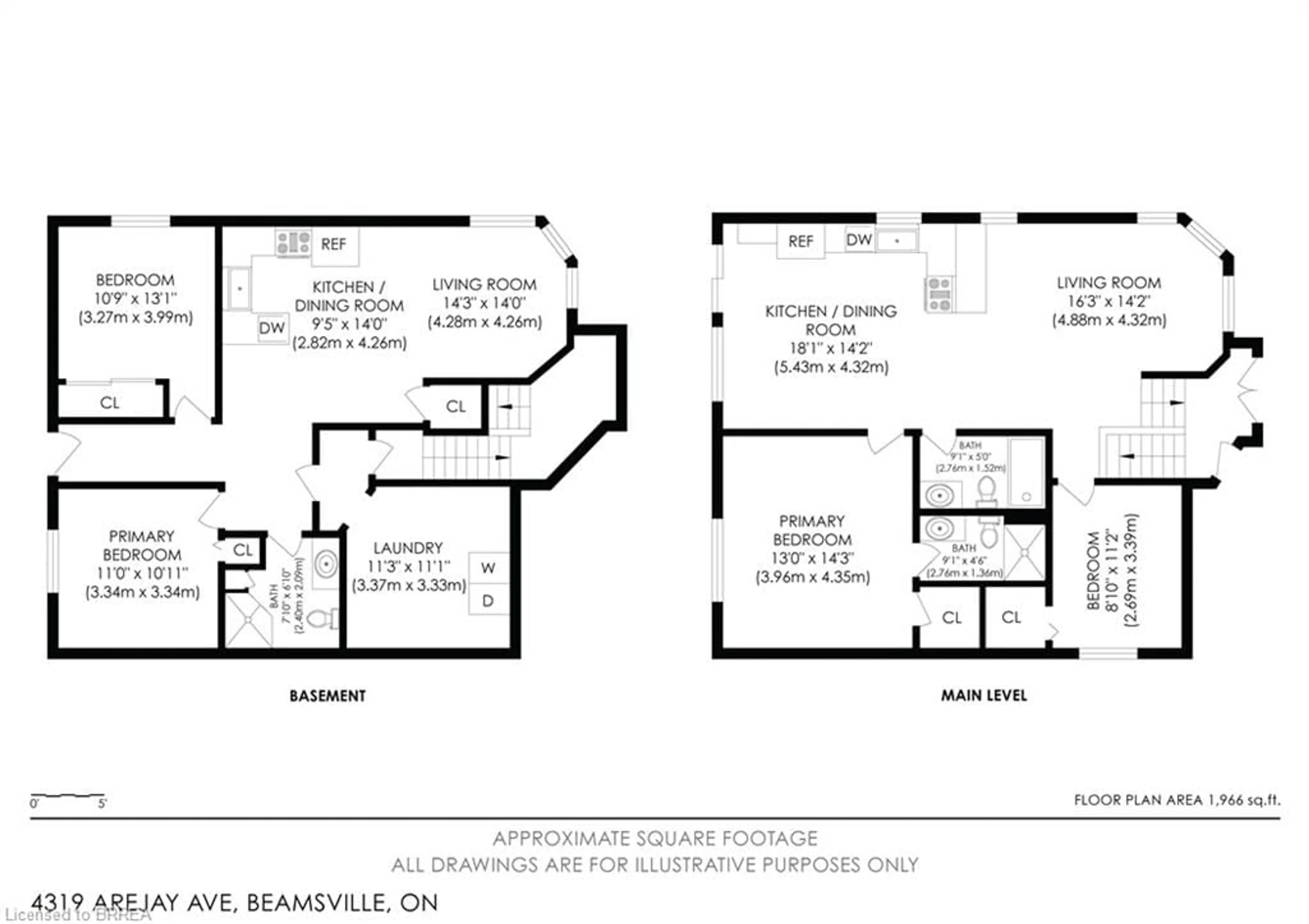 Floor plan for 4319 Arejay Ave, Beamsville Ontario L0R 1B6